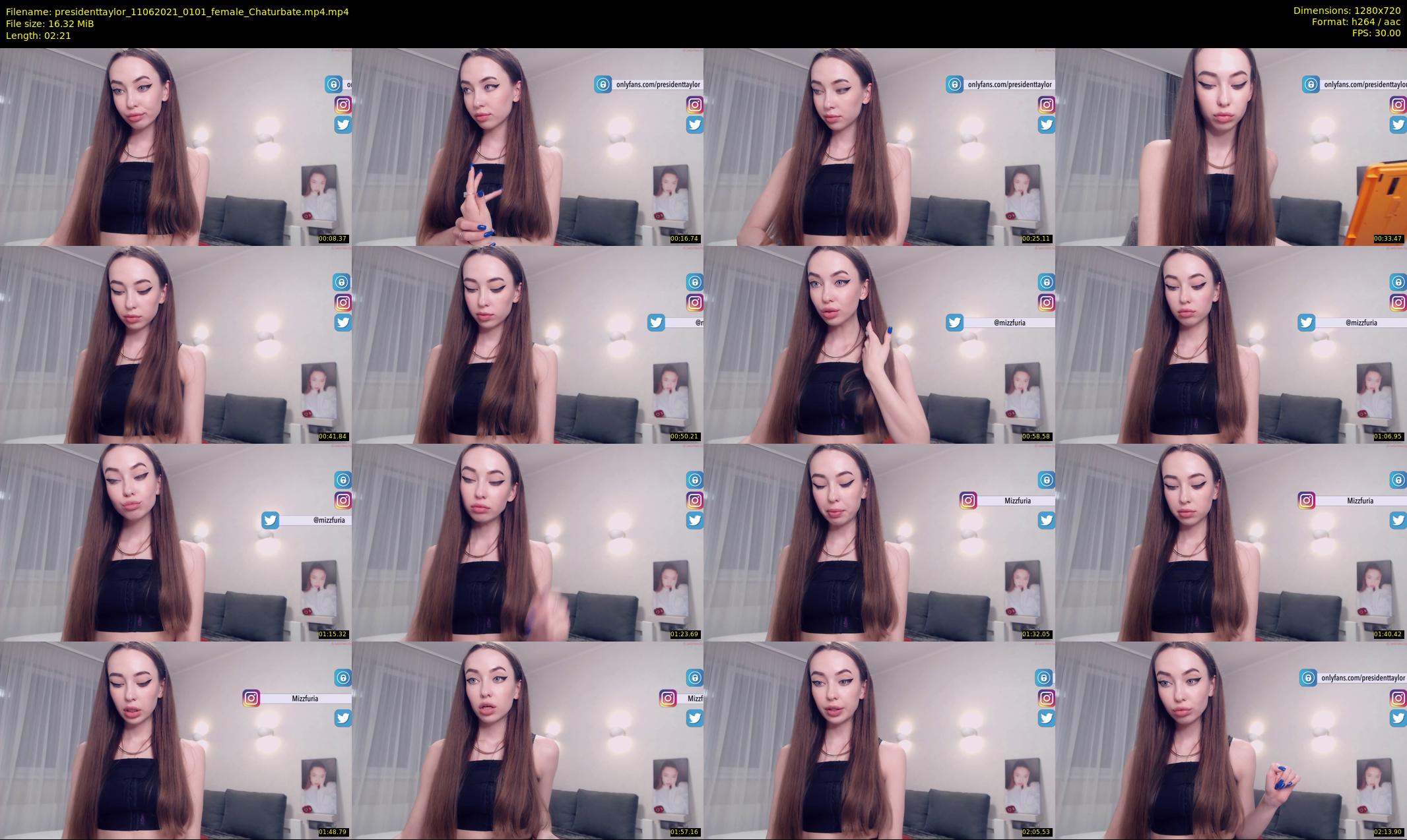presidenttaylor — 3 minute Chaturbate female cam show recording, 720p, Jun 11, 2021
