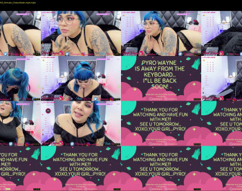 pyrowayne — 31 minute Chaturbate female cam show recording, 1080p, Jun 11, 2021