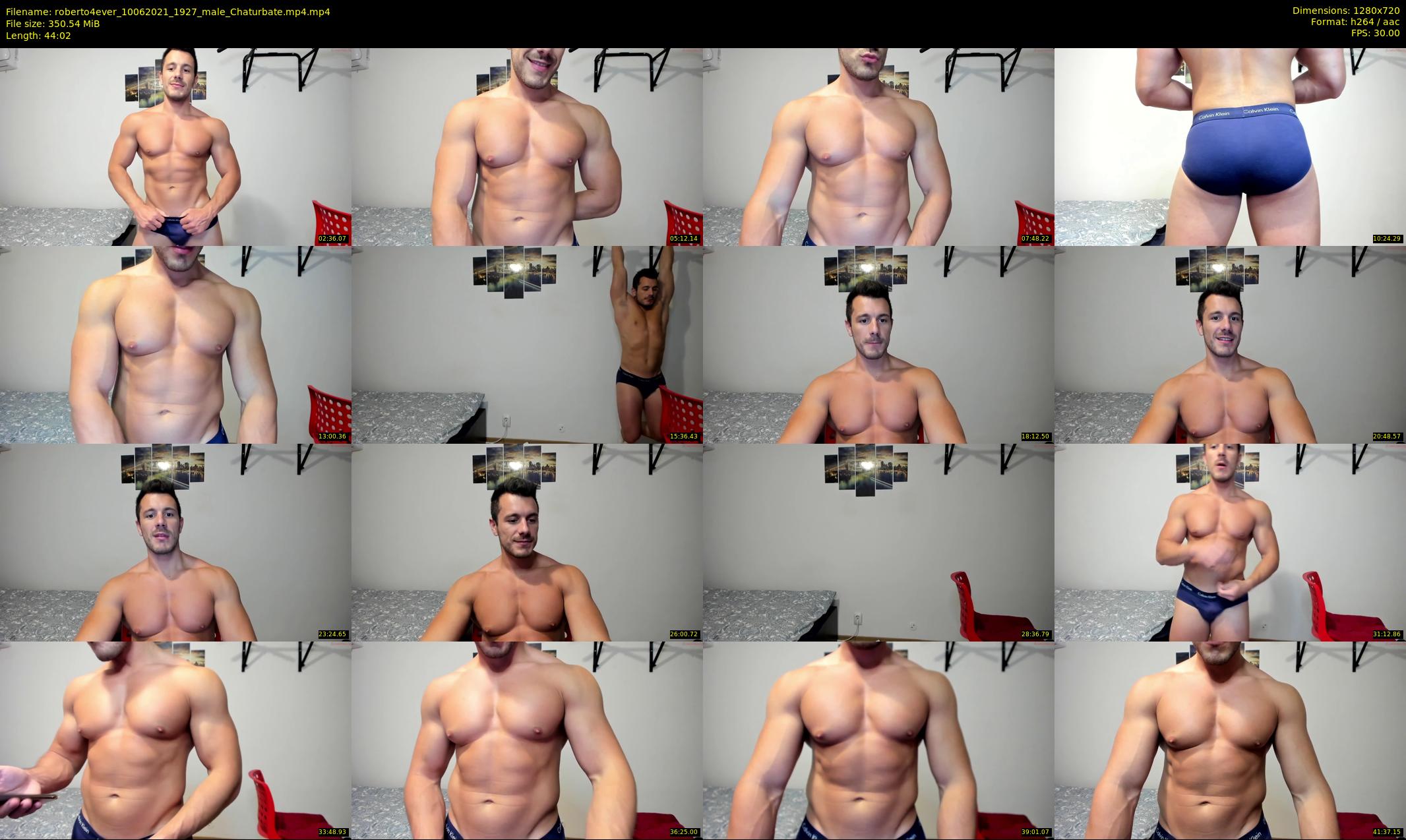 roberto4ever — 45 minute Chaturbate male cam show recording, 720p, Jun 10, 2021