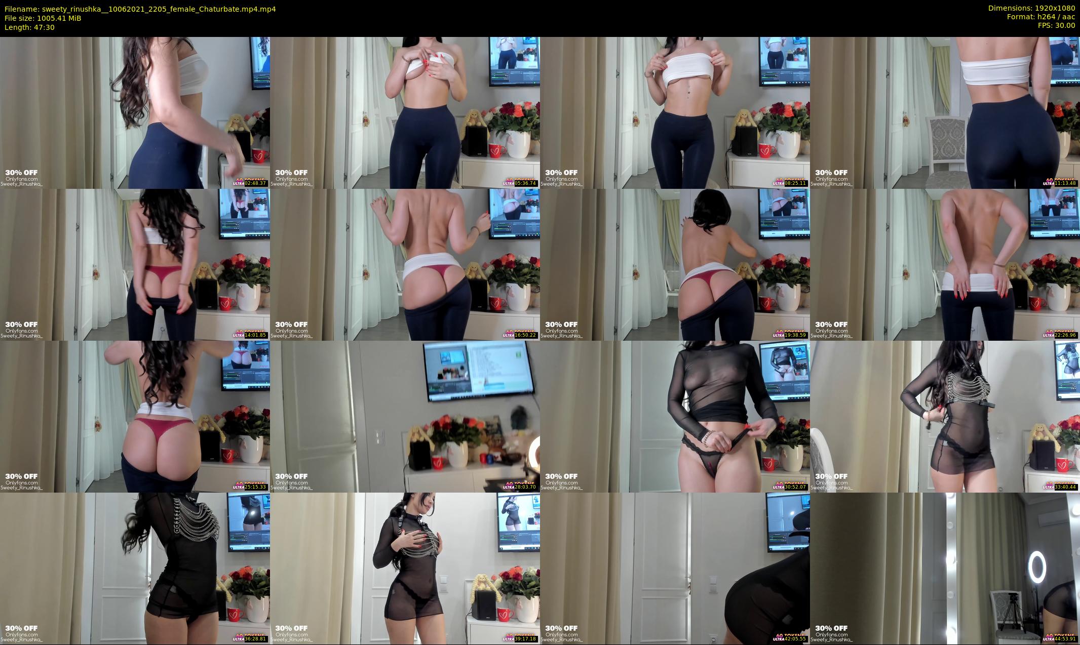 sweety_rinushka_ — 48 minute Chaturbate female cam show recording, 1080p, Jun 10, 2021