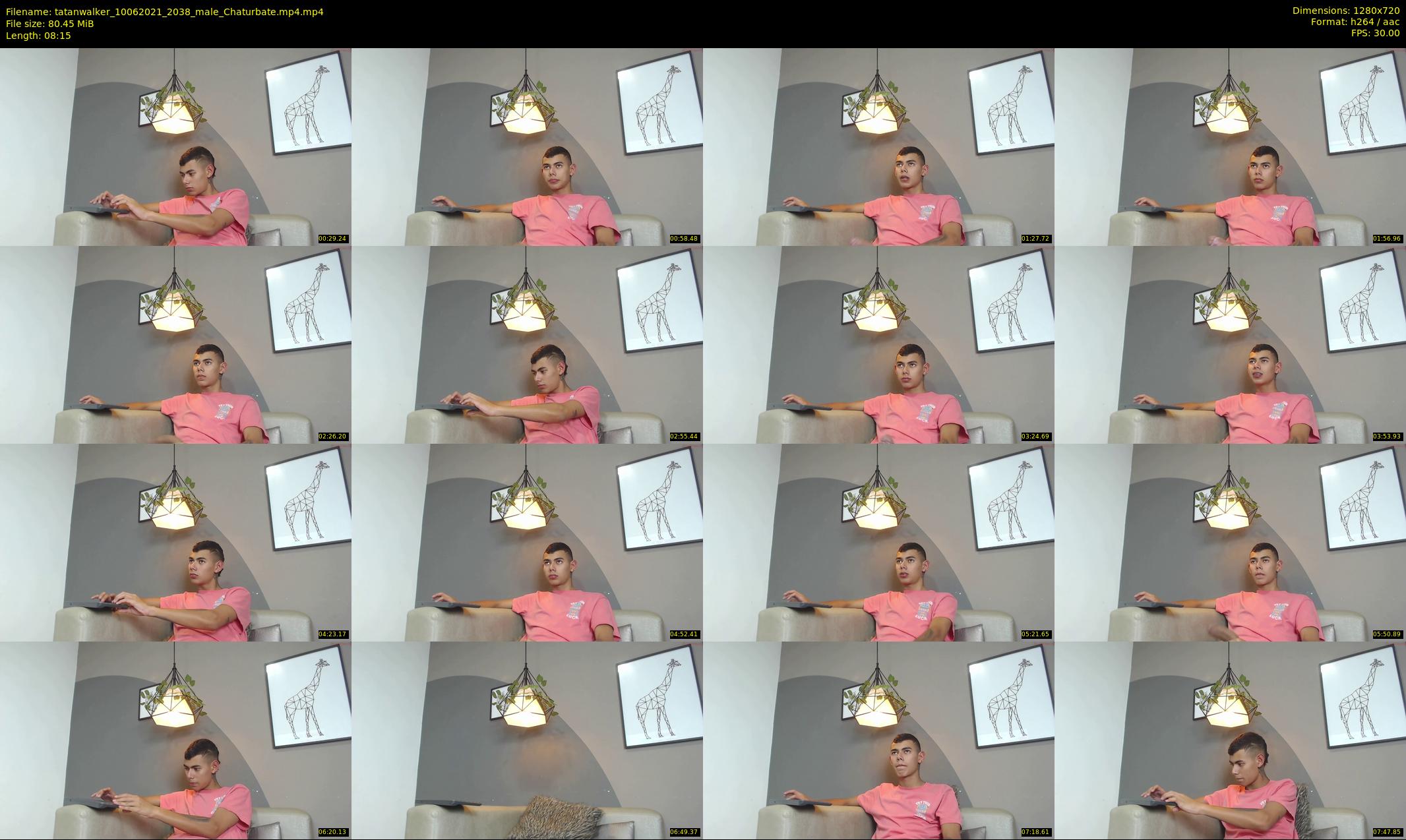 tatanwalker — 9 minute Chaturbate male cam show recording, 720p, Jun 10, 2021