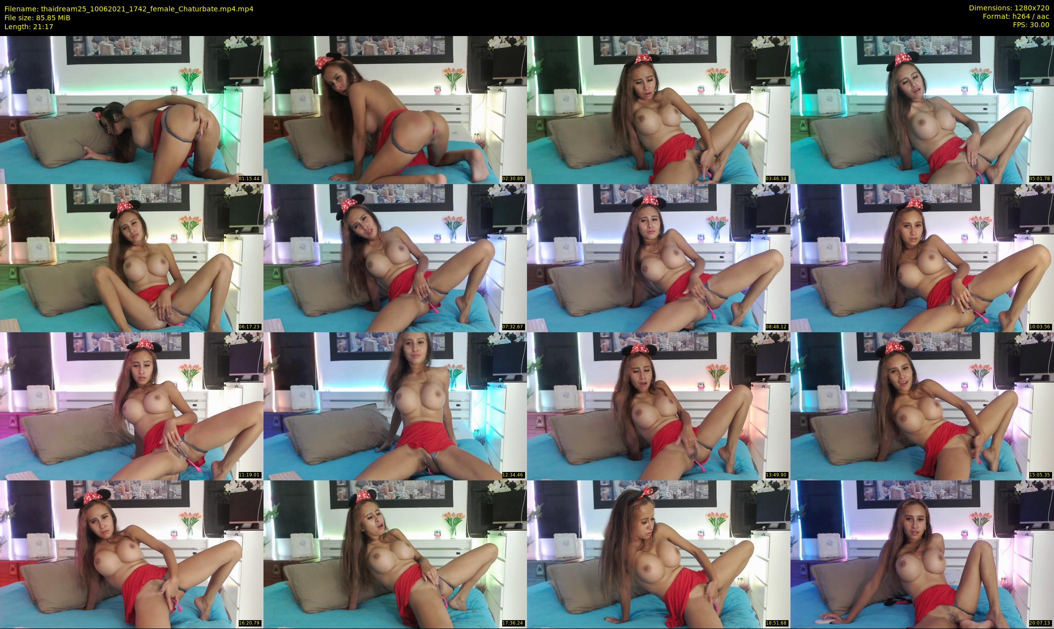 thaidream25 — 22 minute Chaturbate female cam show recording, 720p, Jun 10, 2021