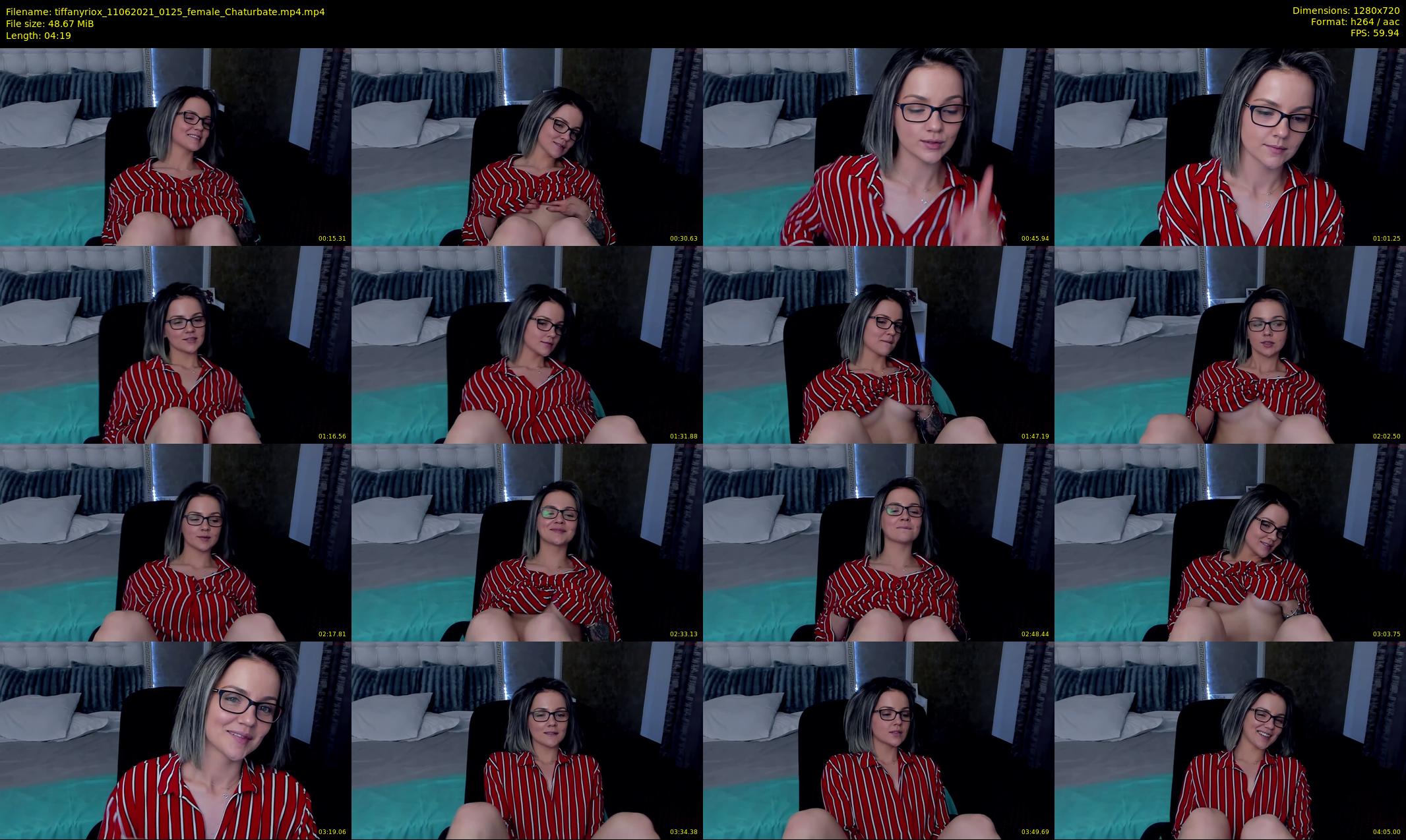 tiffanyriox — 5 minute Chaturbate female cam show recording, 720p, Jun 11, 2021