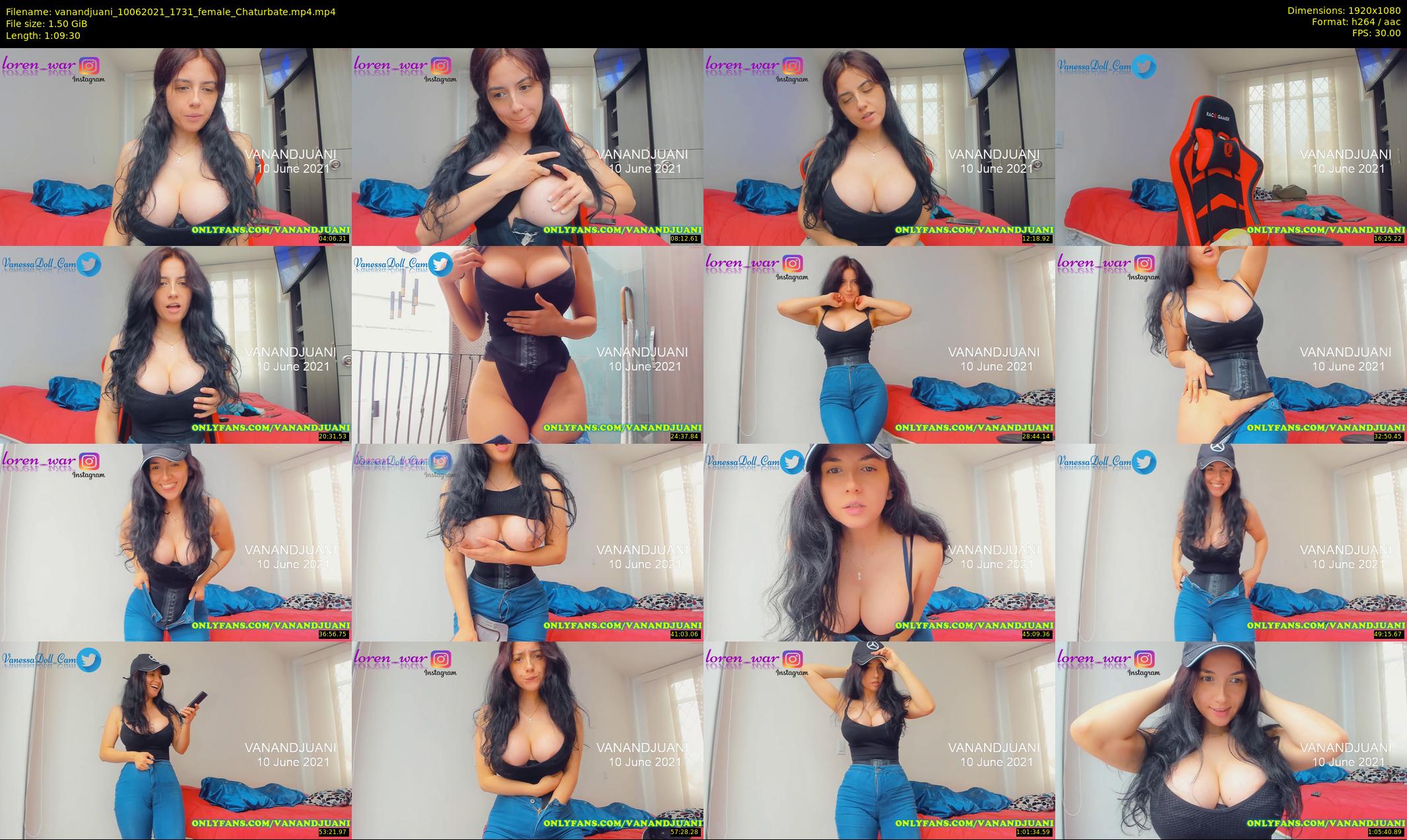 vanandjuani — 70 minute Chaturbate female cam show recording, 1080p, Jun 10, 2021