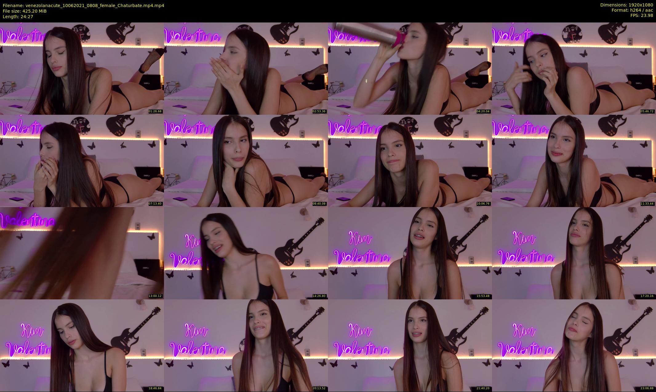 venezolanacute — 25 minute Chaturbate female cam show recording, 1080p, Jun 10, 2021