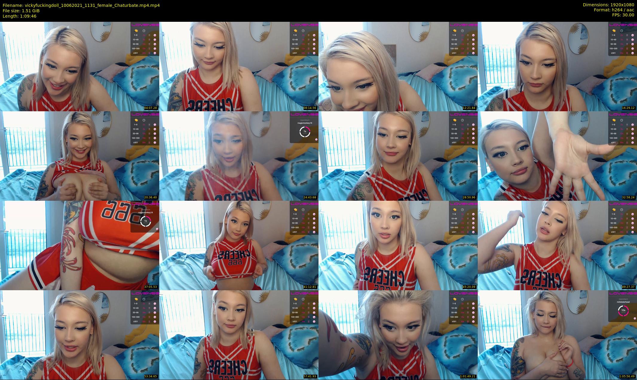 vickyfuckingdoll — 70 minute Chaturbate female cam show recording, 1080p, Jun 10, 2021