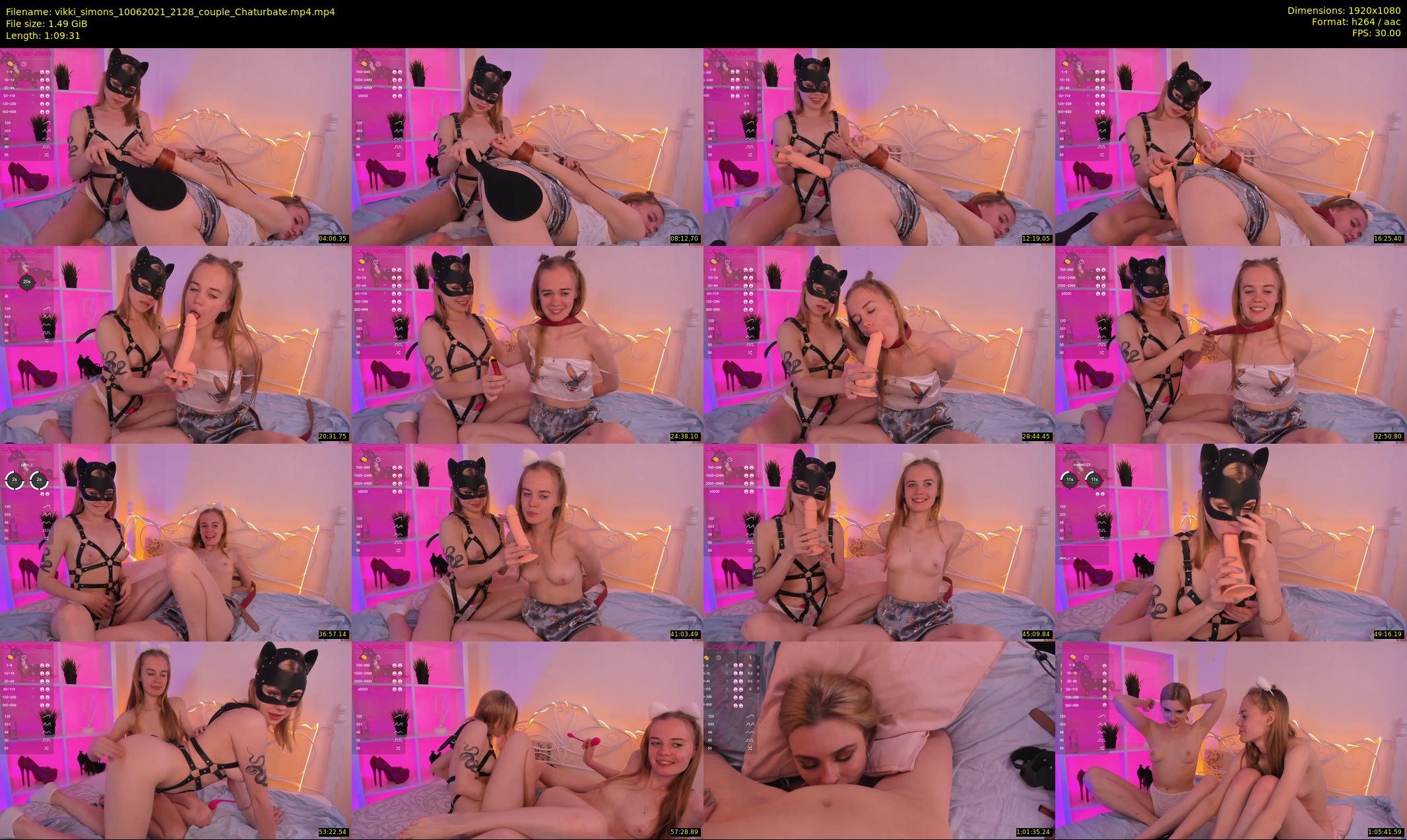 vikki_simons — 70 minute Chaturbate couple cam show recording, 1080p, Jun 10, 2021