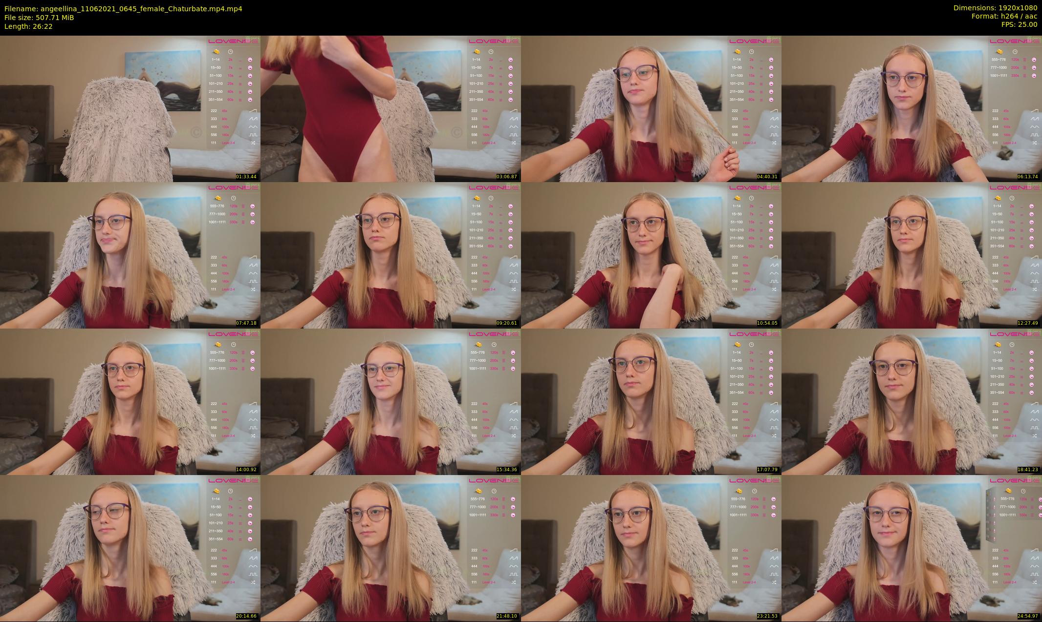 angeellina — 27 minute Chaturbate female cam show recording, 1080p, Jun 11, 2021
