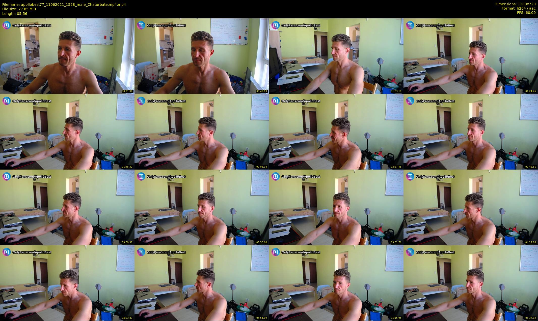 apollobest77 — 6 minute Chaturbate male cam show recording, 720p, Jun 11, 2021