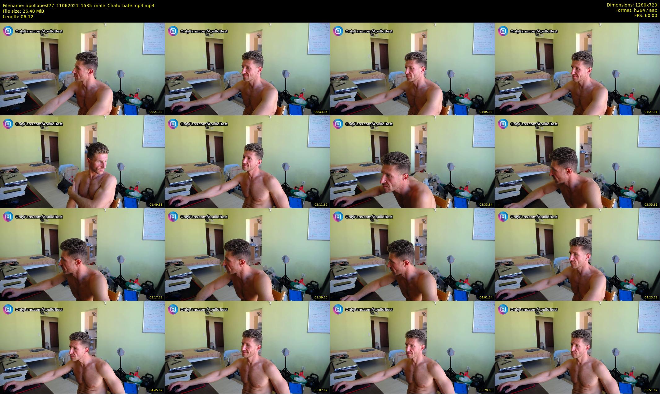 apollobest77 — 7 minute Chaturbate male cam show recording, 720p, Jun 11, 2021