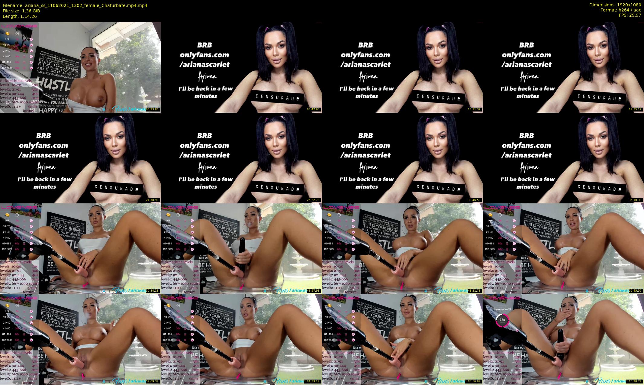 ariana_ss — 75 minute Chaturbate female cam show recording, 1080p, Jun 11, 2021