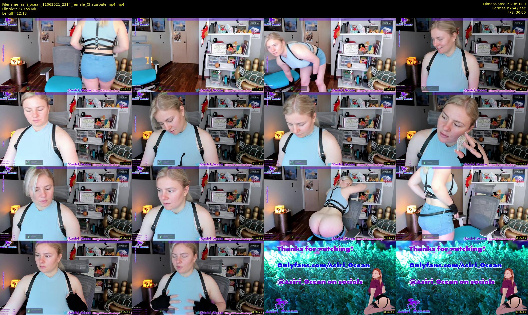 asiri_ocean — 13 minute Chaturbate female cam show recording, 1080p, Jun 11, 2021