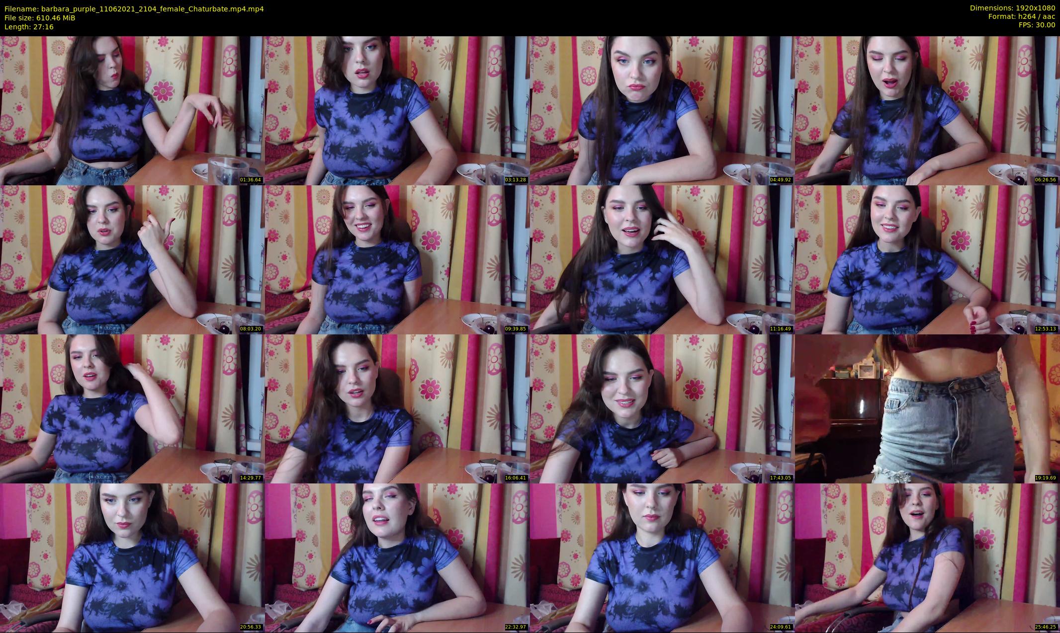 barbara_purple — 28 minute Chaturbate female cam show recording, 1080p, Jun 11, 2021
