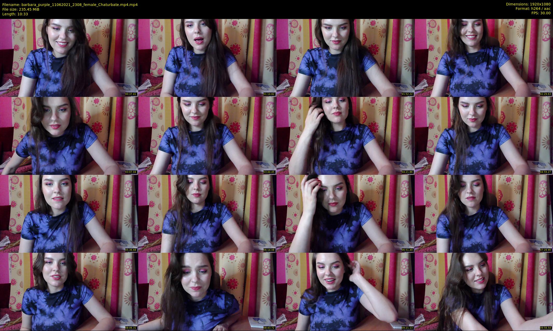 barbara_purple — 11 minute Chaturbate female cam show recording, 1080p, Jun 11, 2021