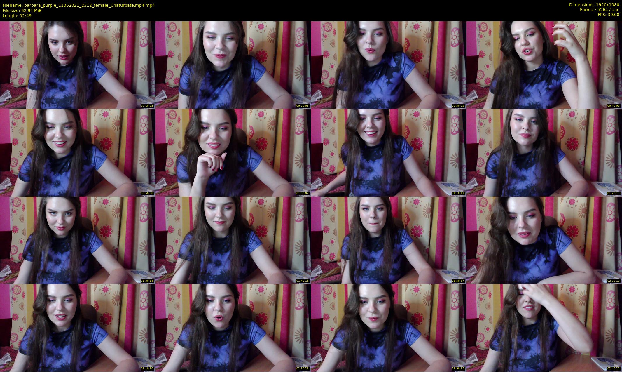 barbara_purple — 3 minute Chaturbate female cam show recording, 1080p, Jun 11, 2021