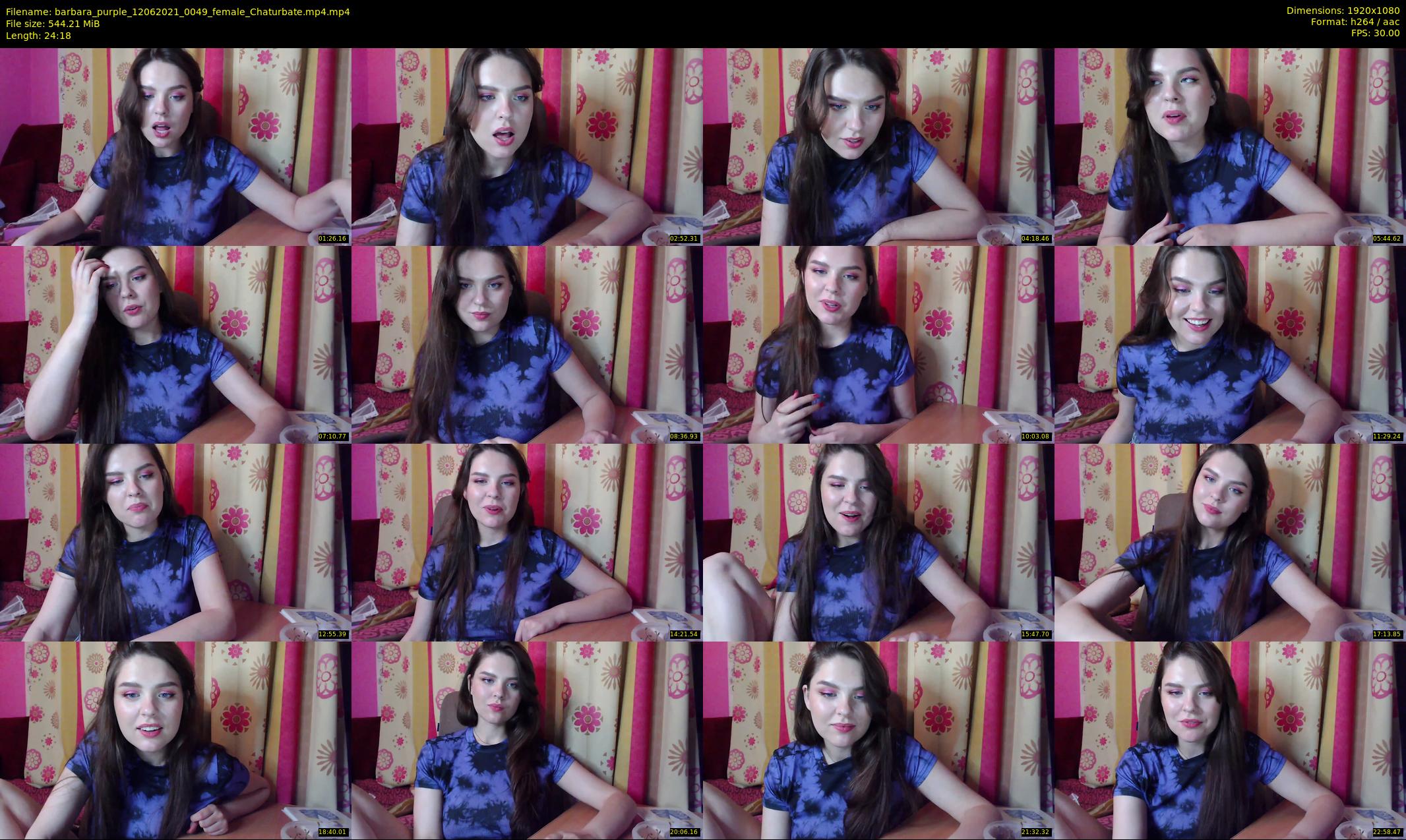 barbara_purple — 25 minute Chaturbate female cam show recording, 1080p, Jun 12, 2021