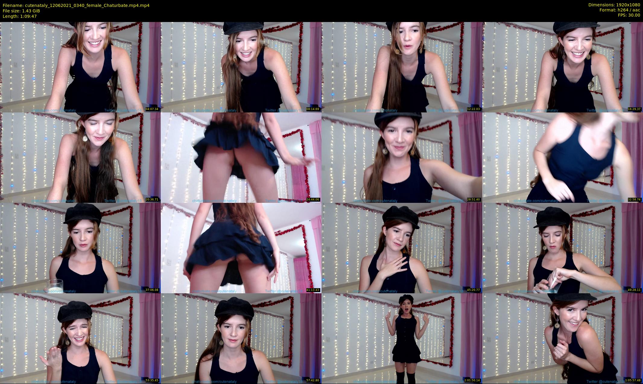 cutenataly — 70 minute Chaturbate female cam show recording, 1080p, Jun 12, 2021