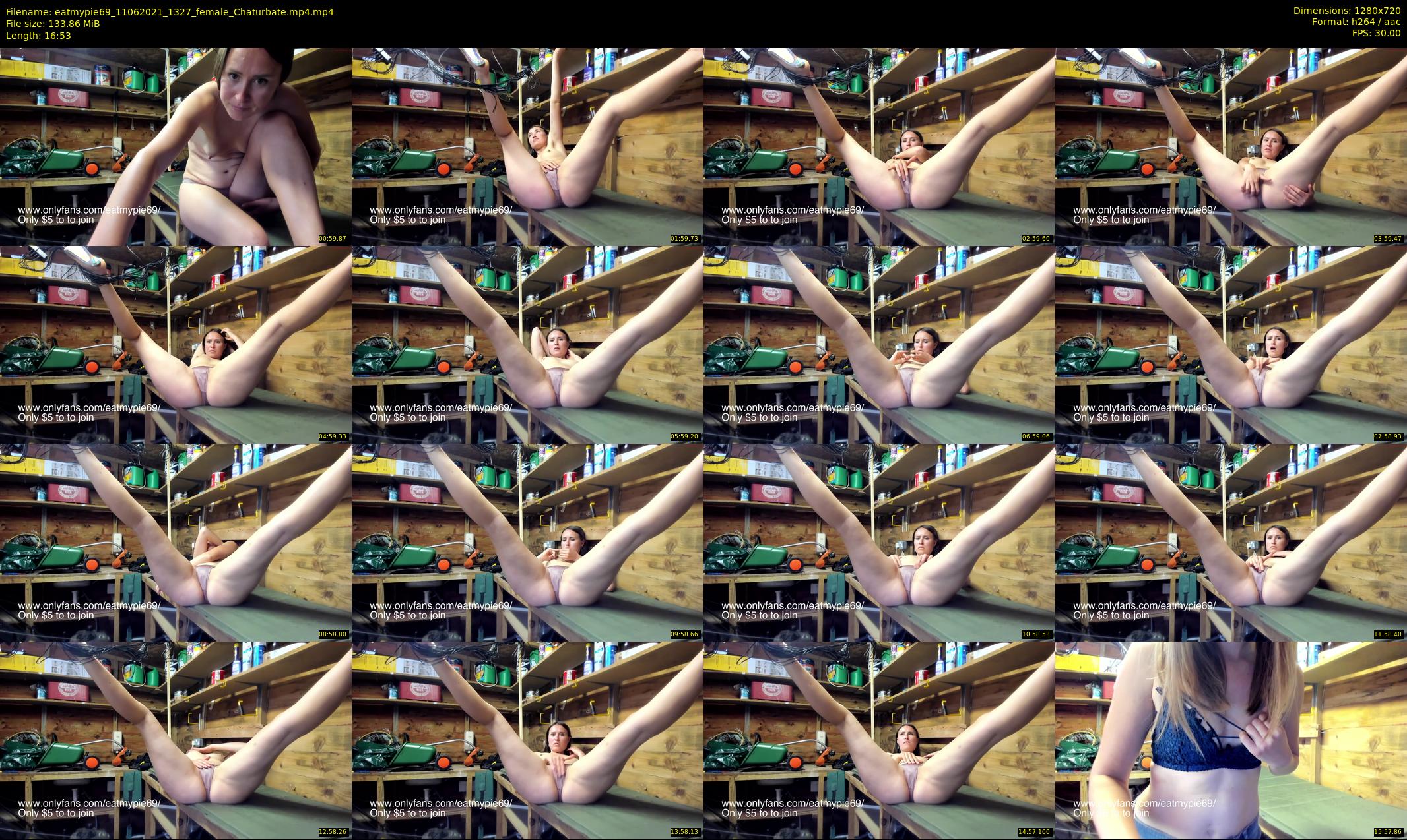 eatmypie69 — 17 minute Chaturbate female cam show recording, 720p, Jun 11, 2021