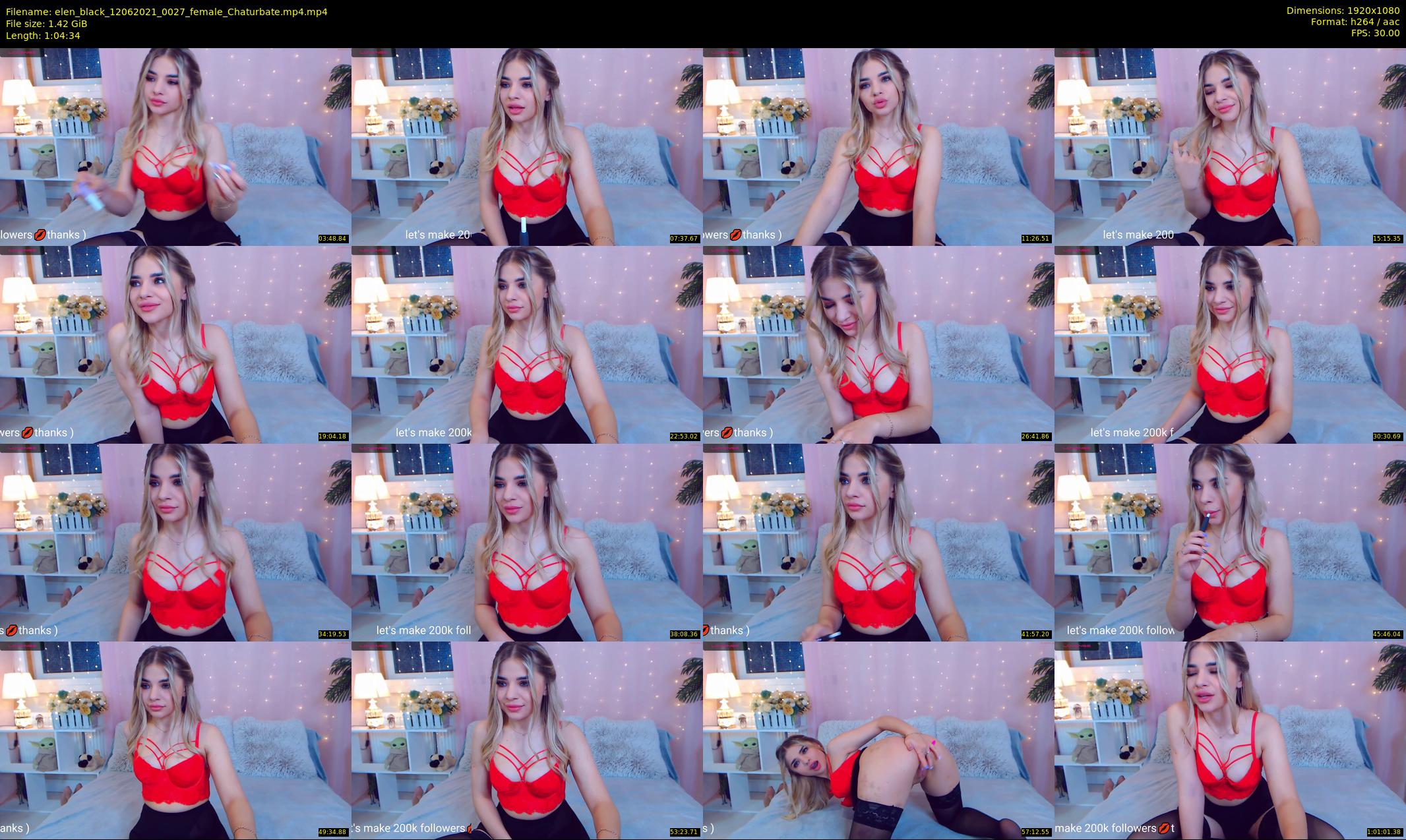 elen_black — 65 minute Chaturbate female cam show recording, 1080p, Jun 12, 2021