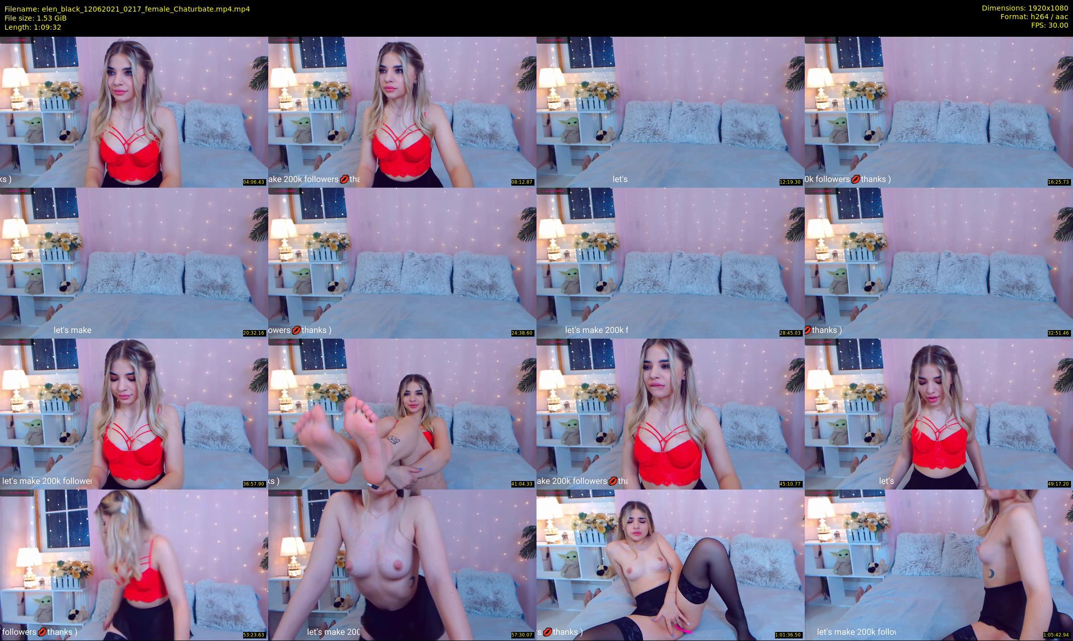elen_black — 70 minute Chaturbate female cam show recording, 1080p, Jun 12, 2021