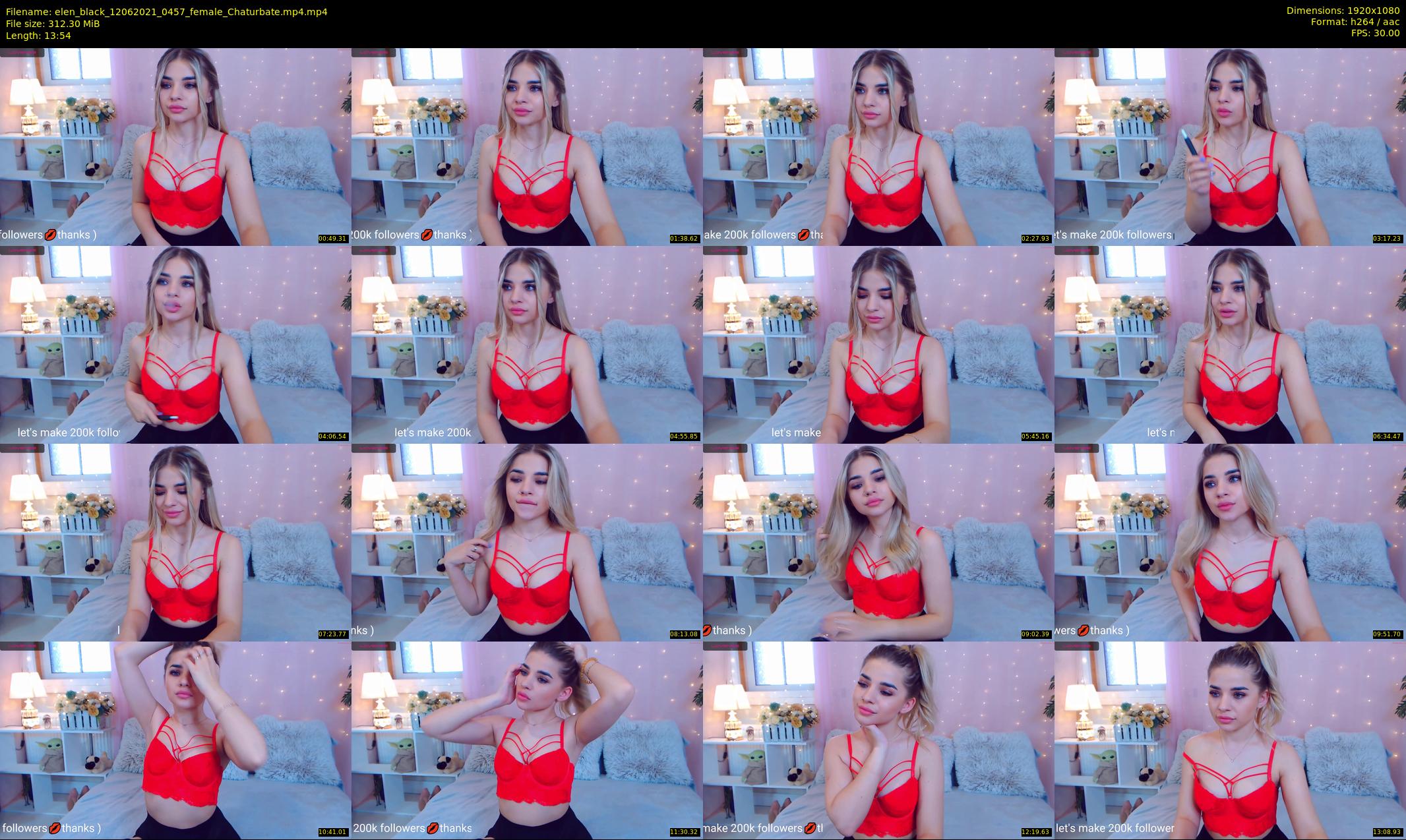 elen_black — 14 minute Chaturbate female cam show recording, 1080p, Jun 12, 2021