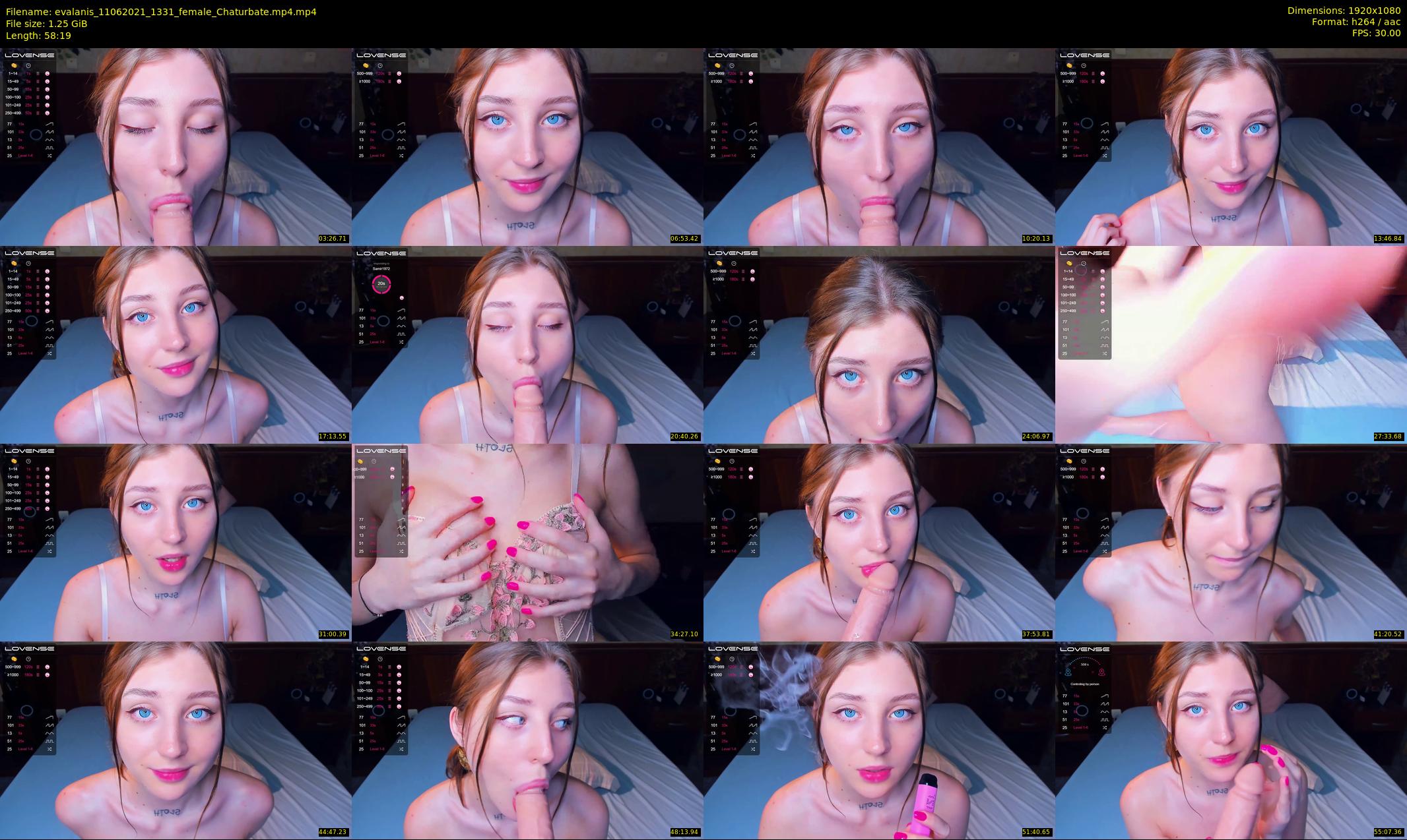 evalanis — 59 minute Chaturbate couple cam show recording, 1080p, Jun 11, 2021