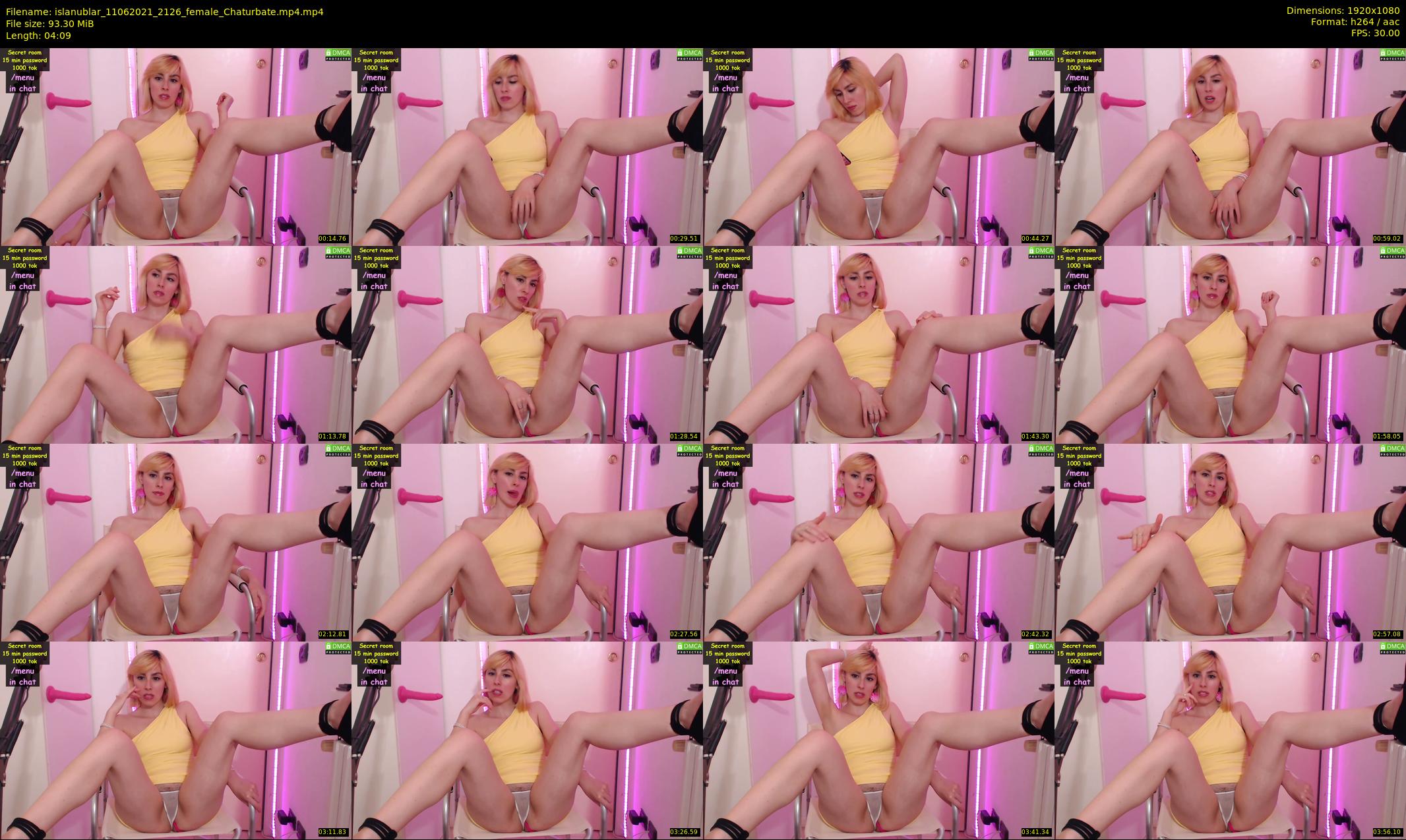 islanublar — 5 minute Chaturbate female cam show recording, 1080p, Jun 11, 2021