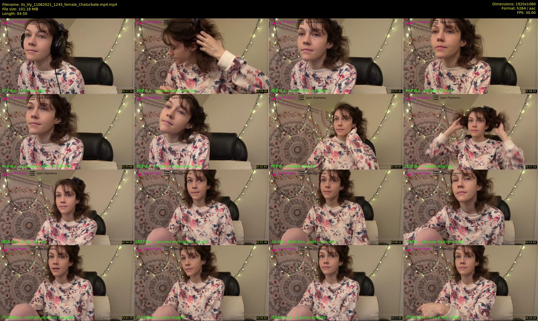 its_lily — 5 minute Chaturbate female cam show recording, 1080p, Jun 11, 2021