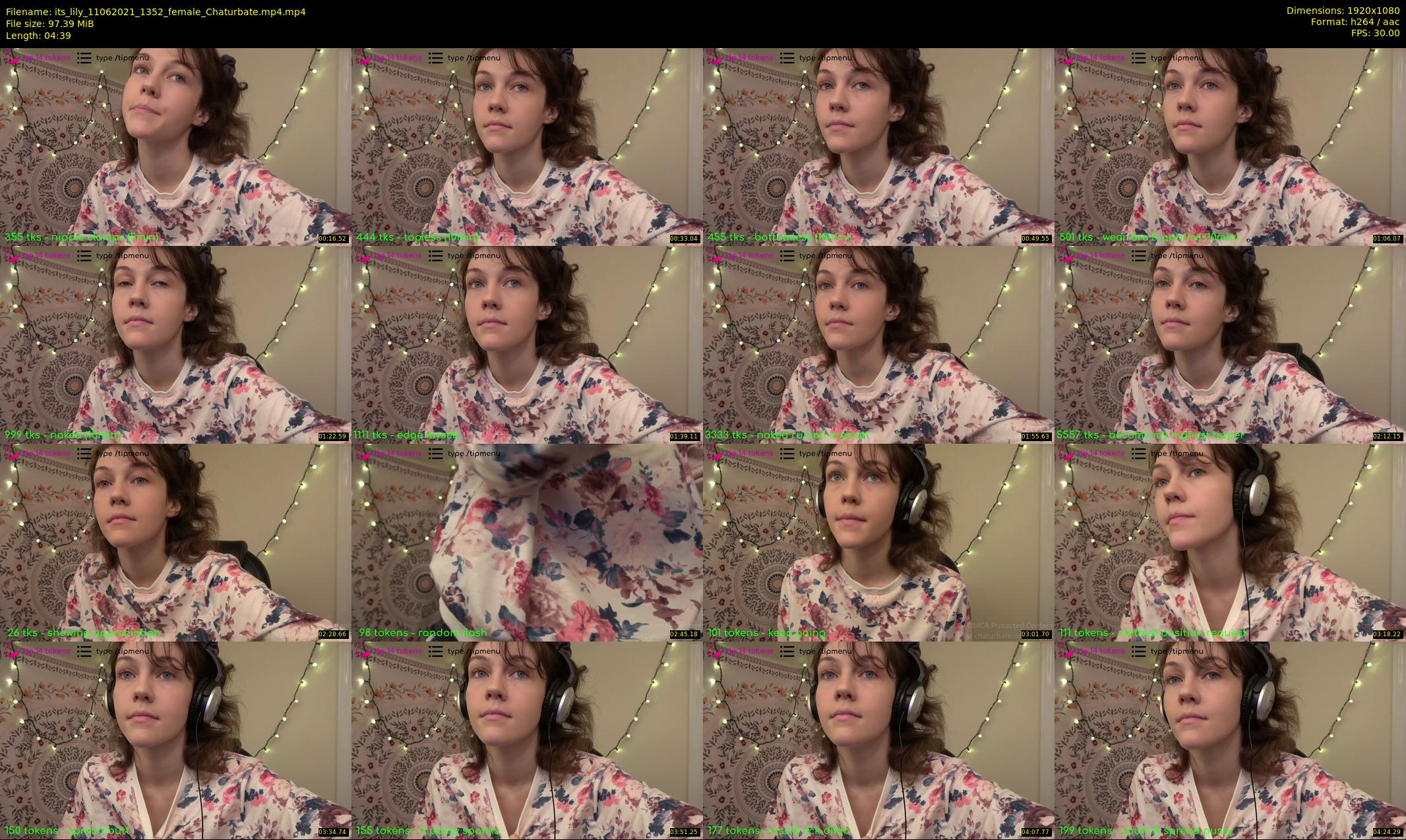 its_lily — 5 minute Chaturbate female cam show recording, 1080p, Jun 11, 2021