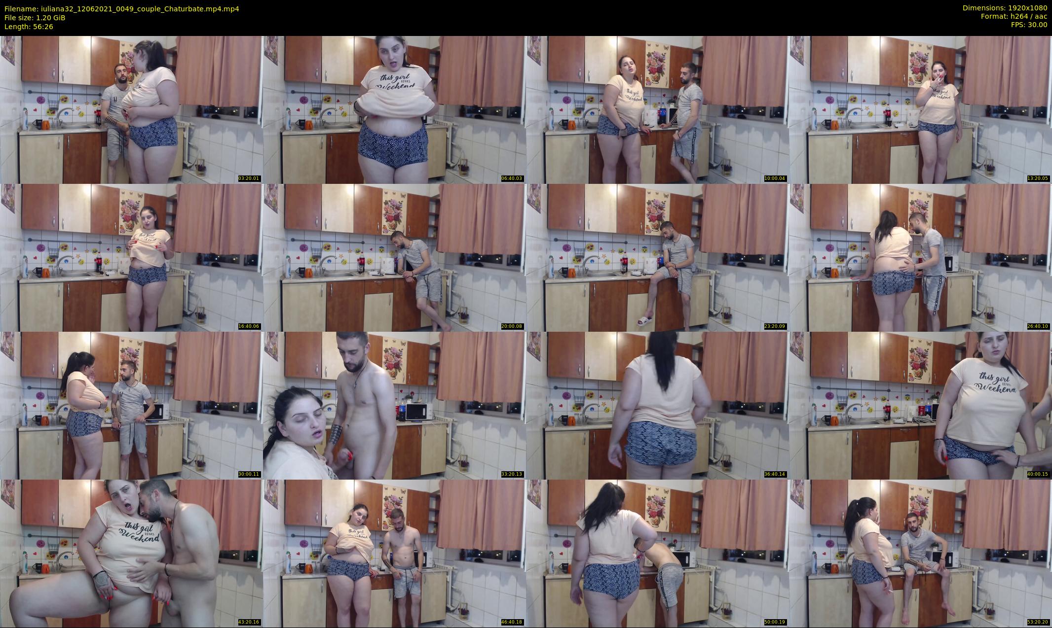 iuliana32 — 57 minute Chaturbate couple cam show recording, 1080p, Jun 12, 2021