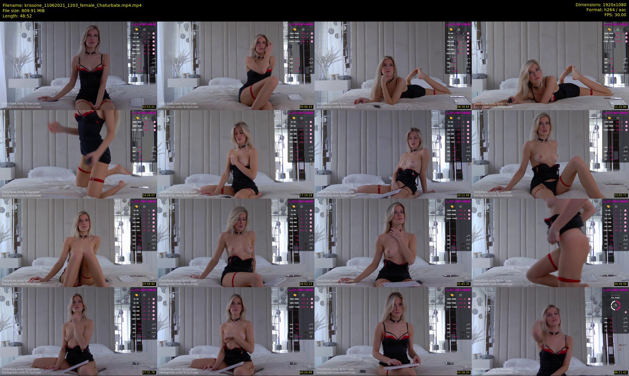 krissone — 49 minute Chaturbate female cam show recording, 1080p, Jun 11, 2021