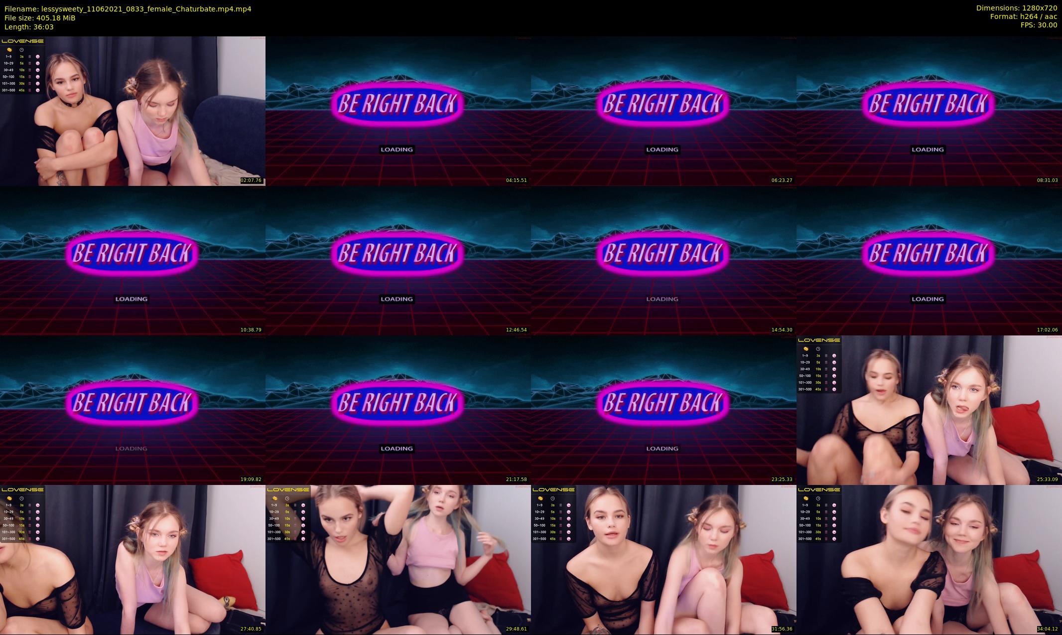 lessysweety — 37 minute Chaturbate female cam show recording, 720p, Jun 11, 2021