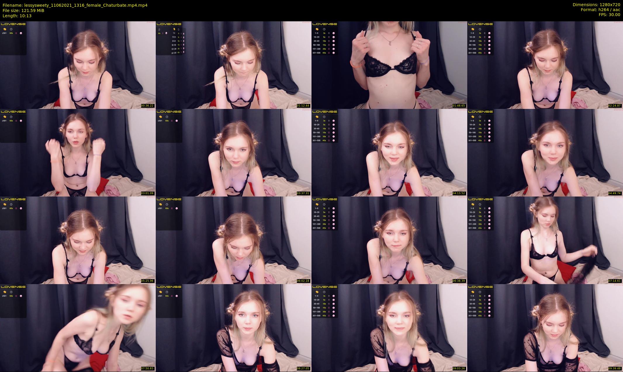 lessysweety — 11 minute Chaturbate female cam show recording, 720p, Jun 11, 2021