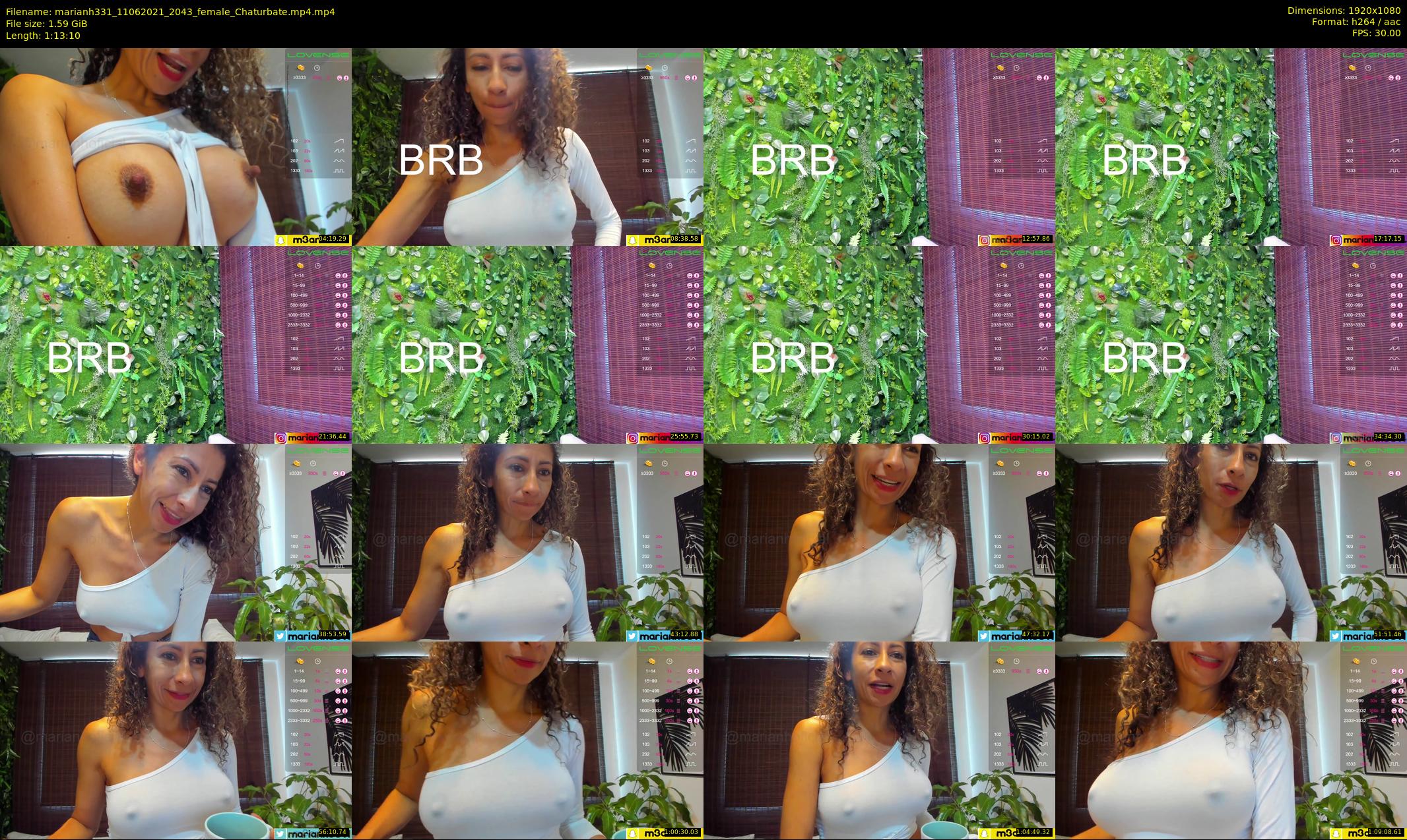 marianh331 — 74 minute Chaturbate female cam show recording, 1080p, Jun 11, 2021