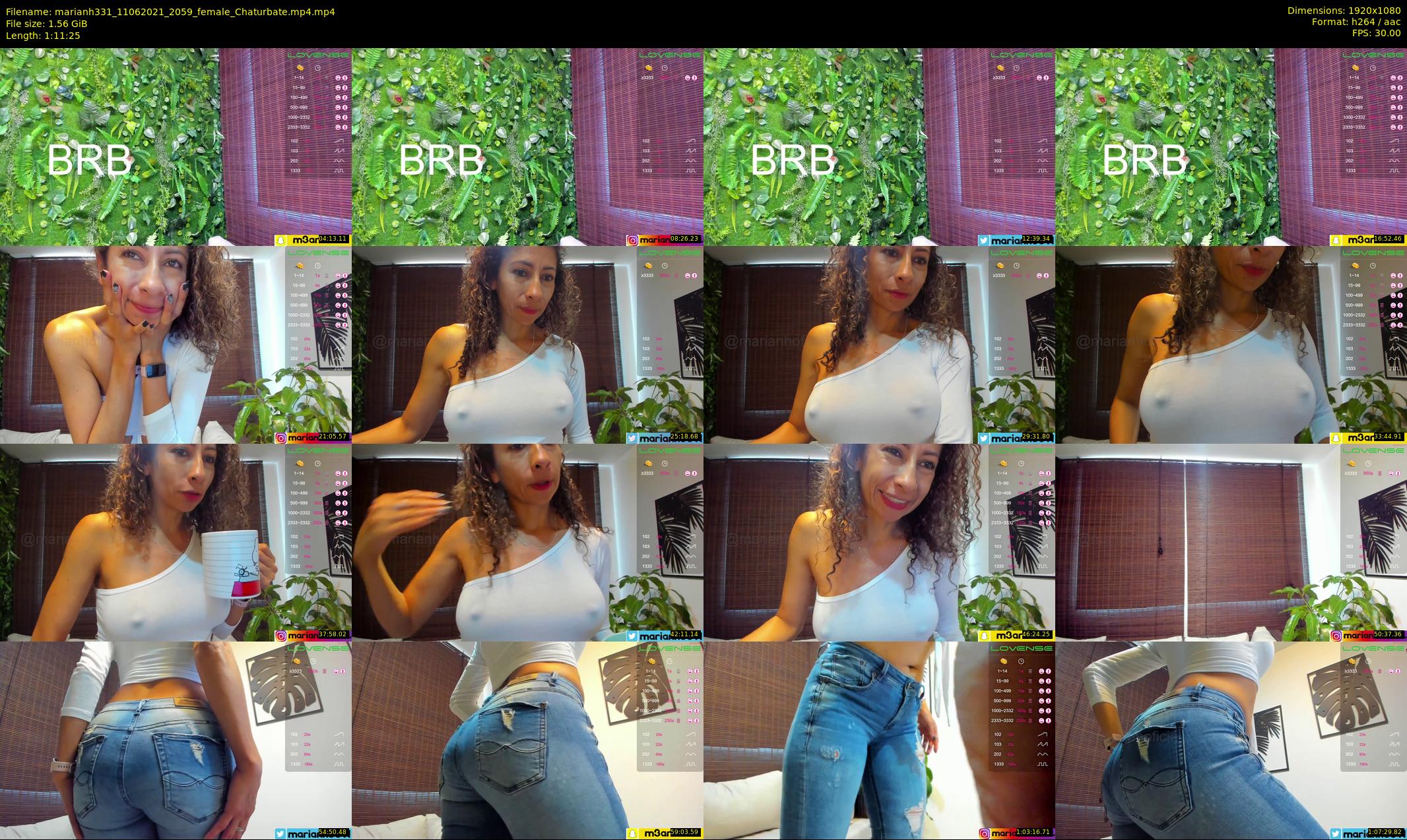 marianh331 — 72 minute Chaturbate female cam show recording, 1080p, Jun 11, 2021