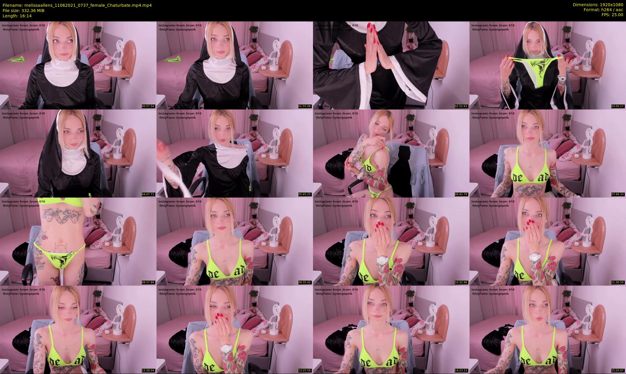 melissaallens — 17 minute Chaturbate female cam show recording, 1080p, Jun 11, 2021