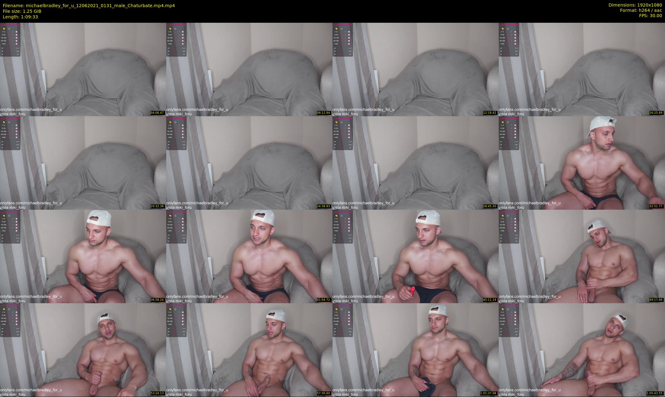 michaelbradley_for_u — 70 minute Chaturbate male cam show recording, 1080p, Jun 12, 2021