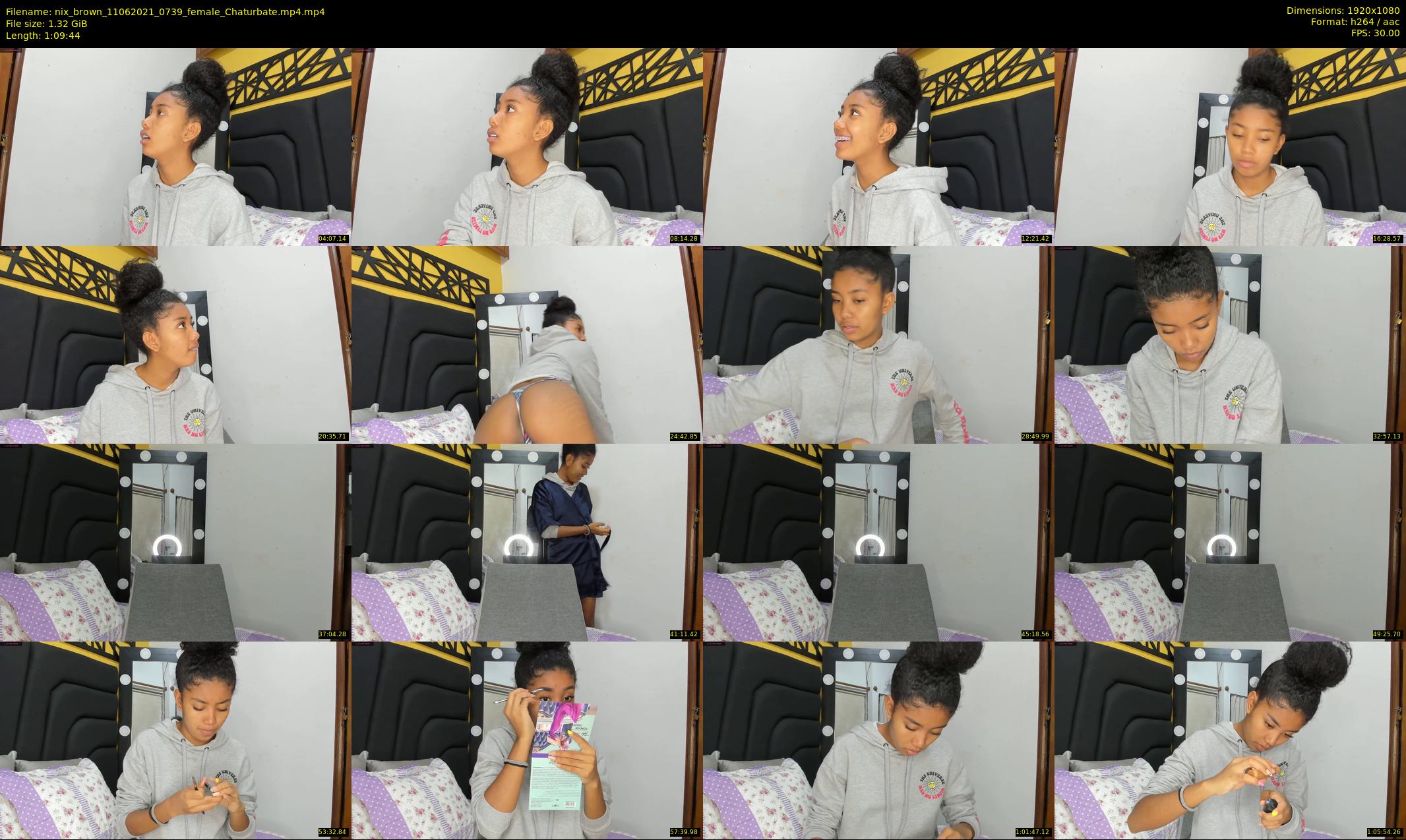 nix_brown — 70 minute Chaturbate female cam show recording, 1080p, Jun 11, 2021