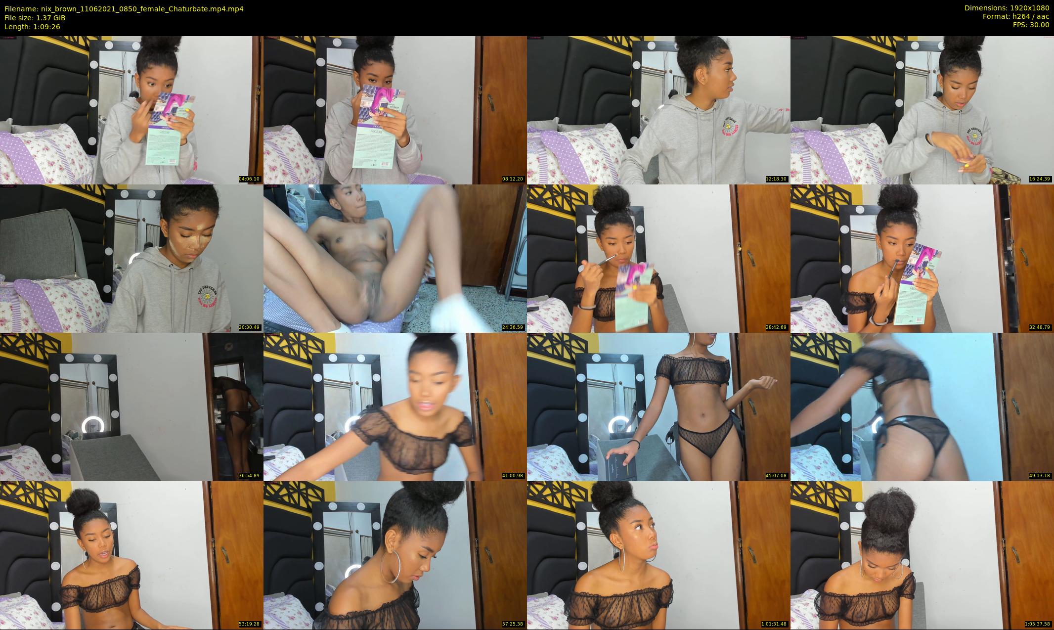 nix_brown — 70 minute Chaturbate female cam show recording, 1080p, Jun 11, 2021
