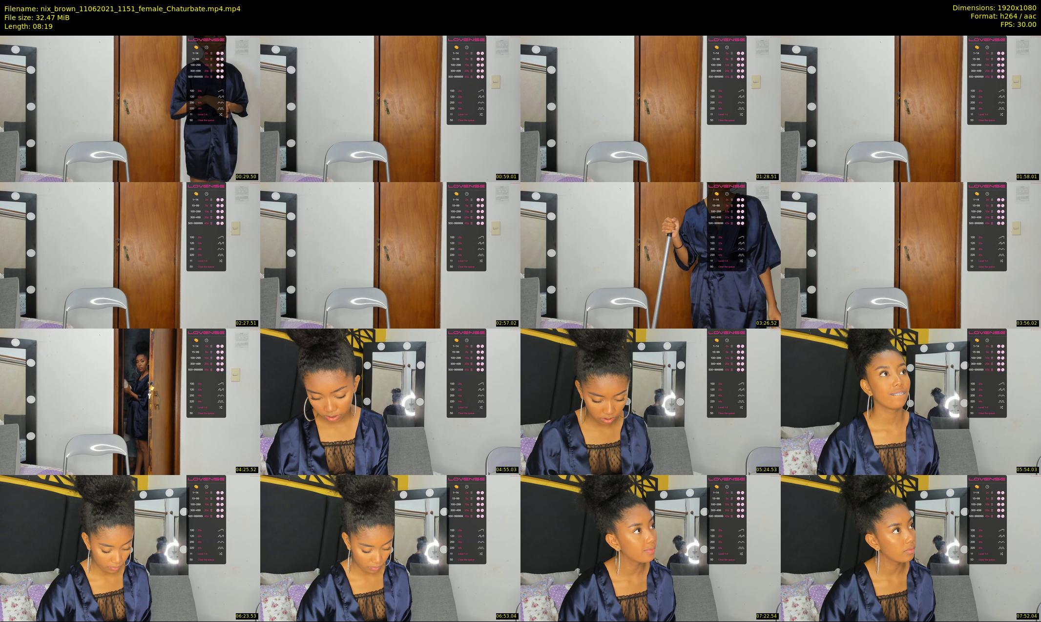 nix_brown — 9 minute Chaturbate female cam show recording, 1080p, Jun 11, 2021