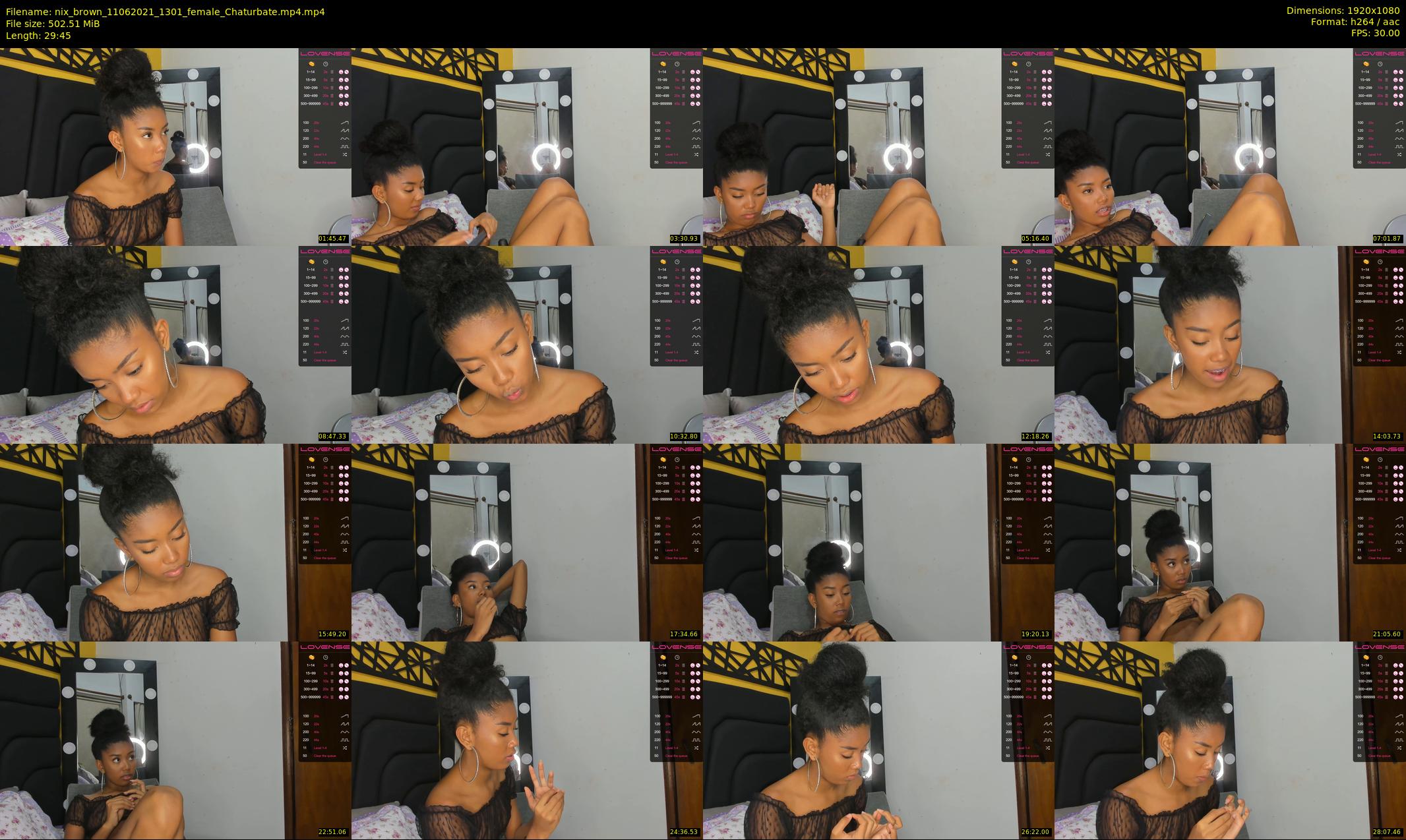 nix_brown — 30 minute Chaturbate female cam show recording, 1080p, Jun 11, 2021