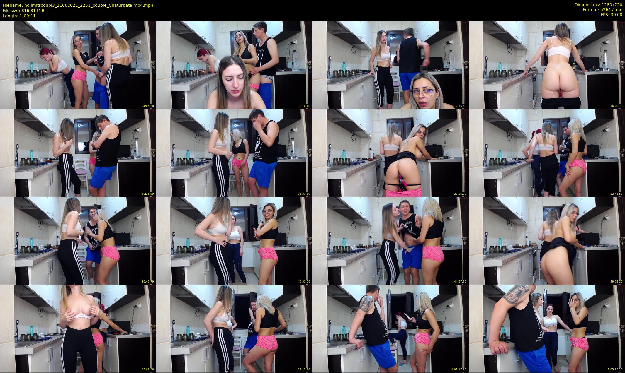 nolimitscoupl3 — 70 minute Chaturbate couple cam show recording, 720p, Jun 11, 2021