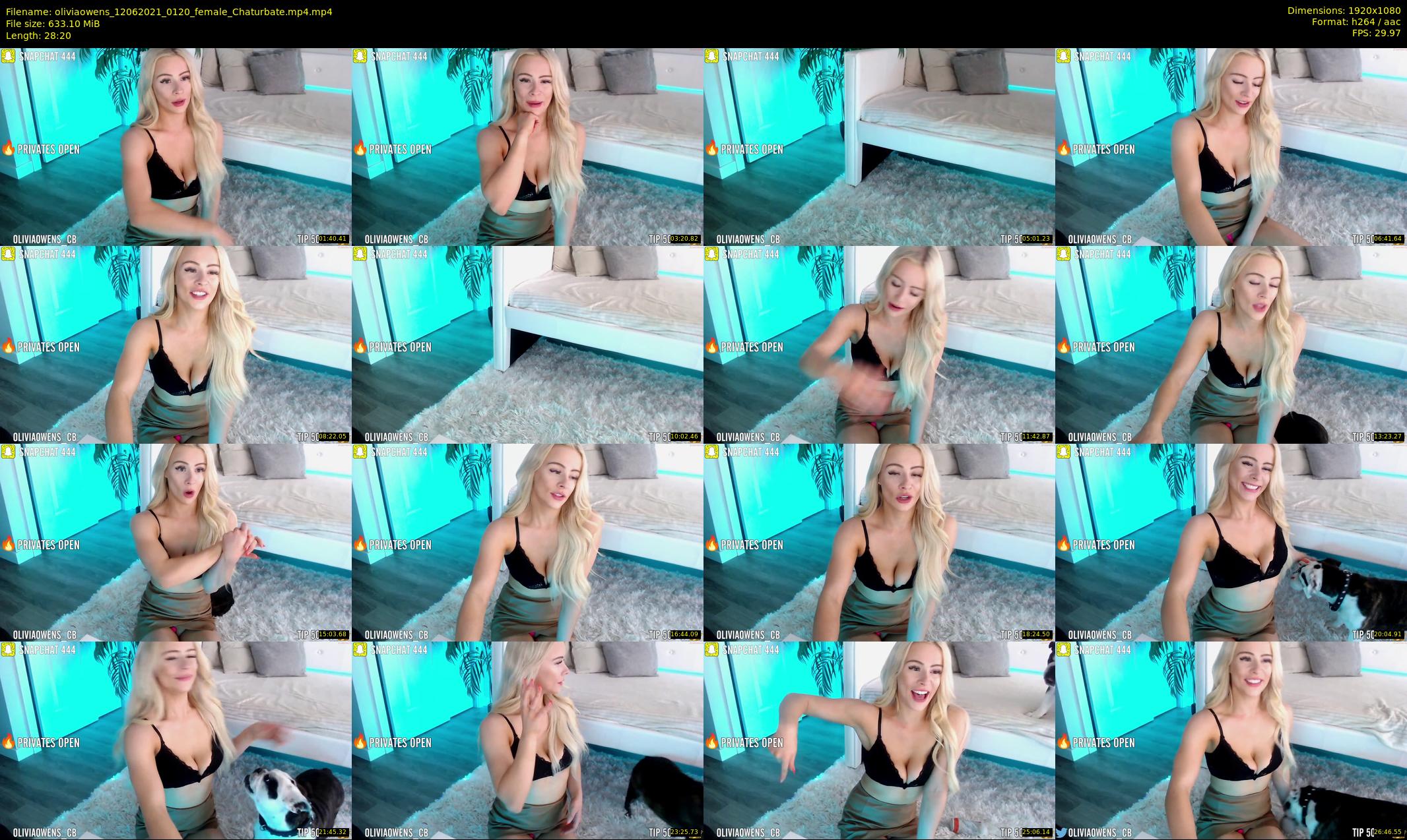 oliviaowens — 29 minute Chaturbate female cam show recording, 1080p, Jun 12, 2021
