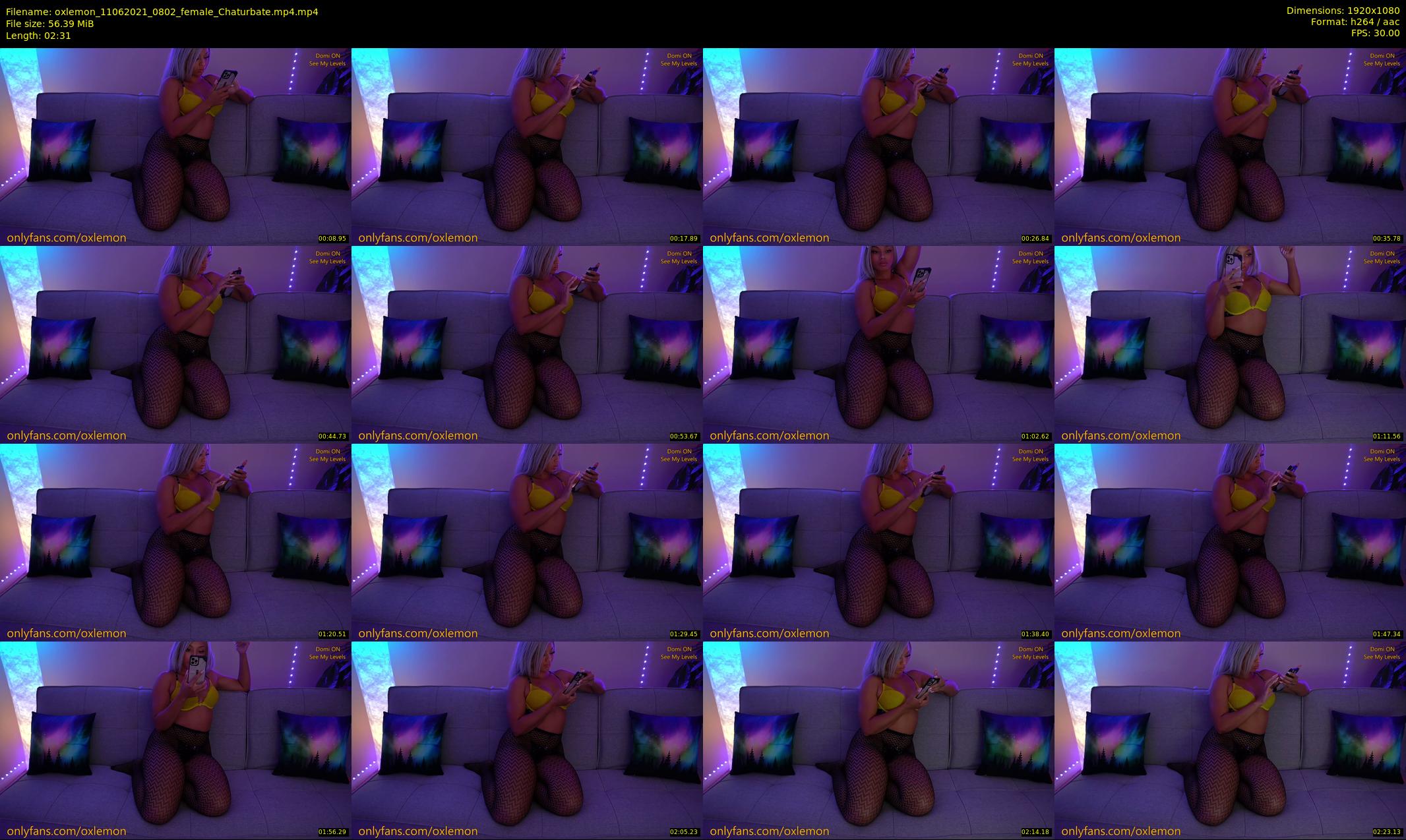 oxlemon — 3 minute Chaturbate female cam show recording, 1080p, Jun 11, 2021