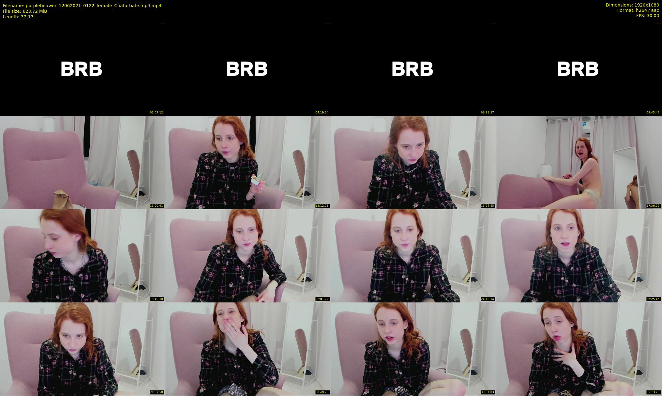 purplebeawer — 38 minute Chaturbate female cam show recording, 1080p, Jun 12, 2021