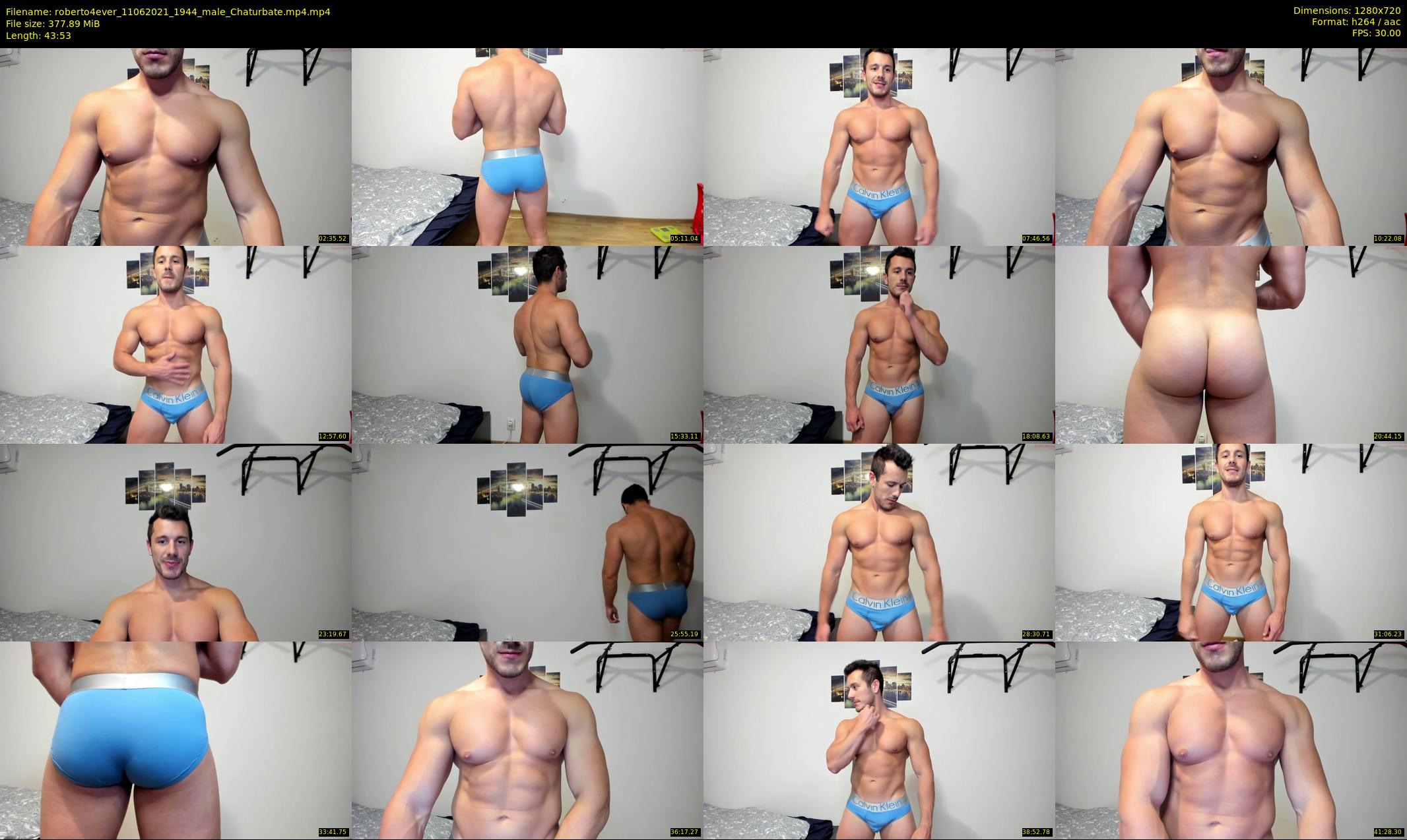 roberto4ever — 44 minute Chaturbate male cam show recording, 720p, Jun 11, 2021
