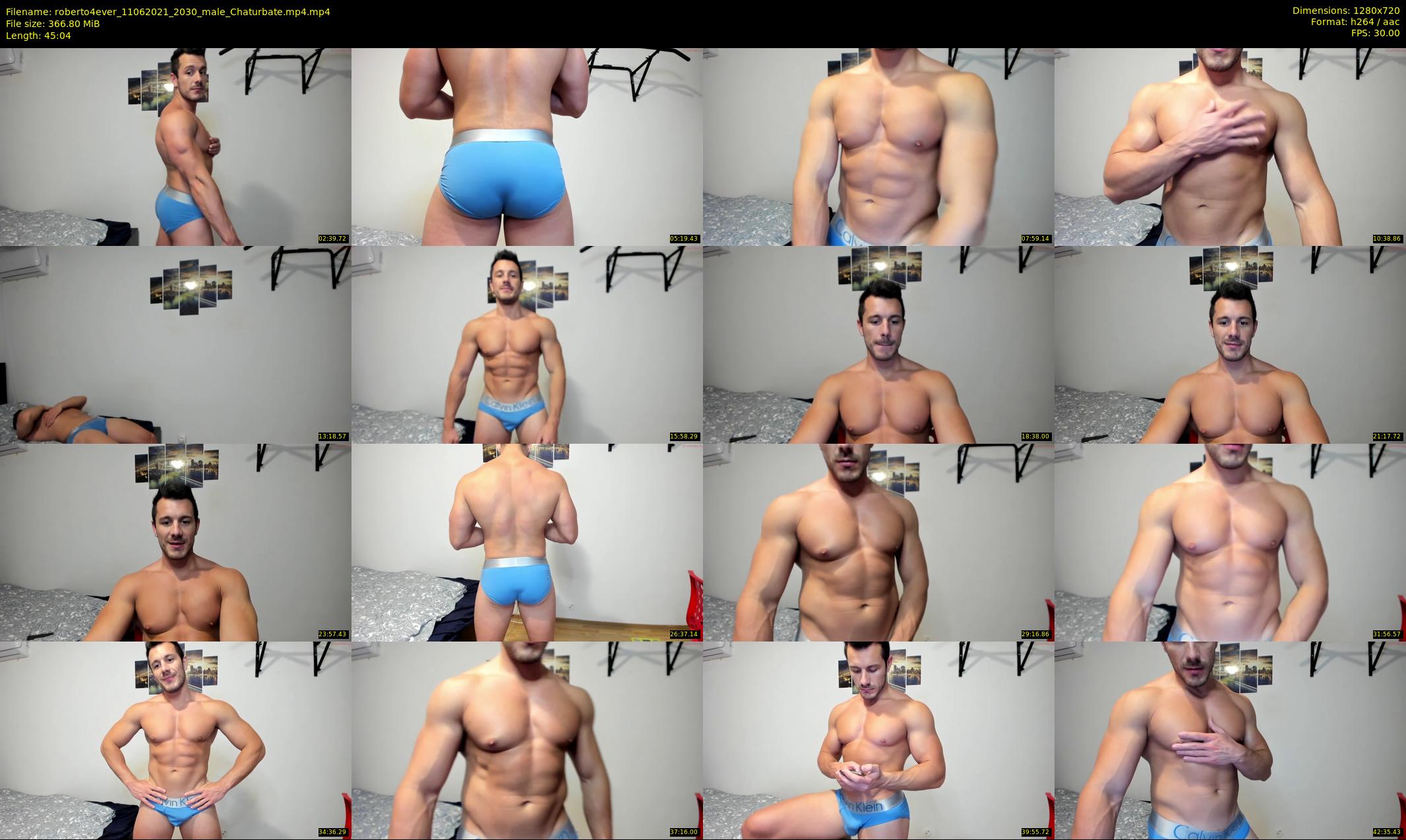 roberto4ever — 46 minute Chaturbate male cam show recording, 720p, Jun 11, 2021