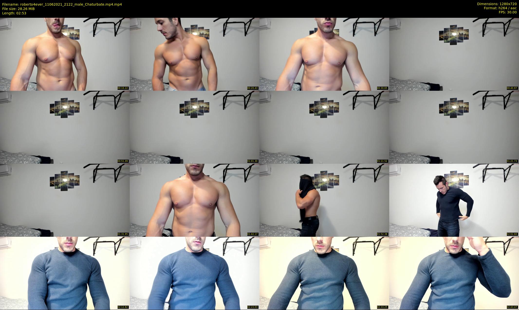 roberto4ever — 3 minute Chaturbate male cam show recording, 720p, Jun 11, 2021