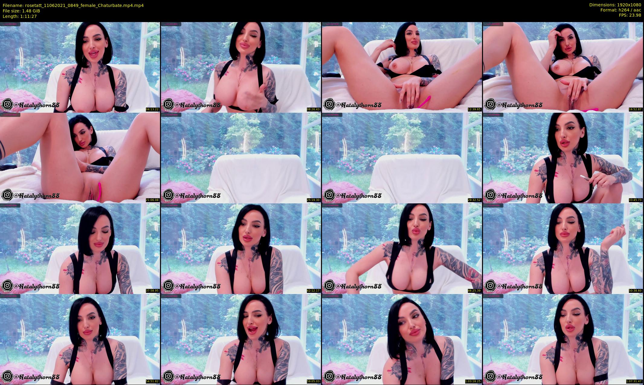 rosetatt — 72 minute Chaturbate female cam show recording, 1080p, Jun 11, 2021