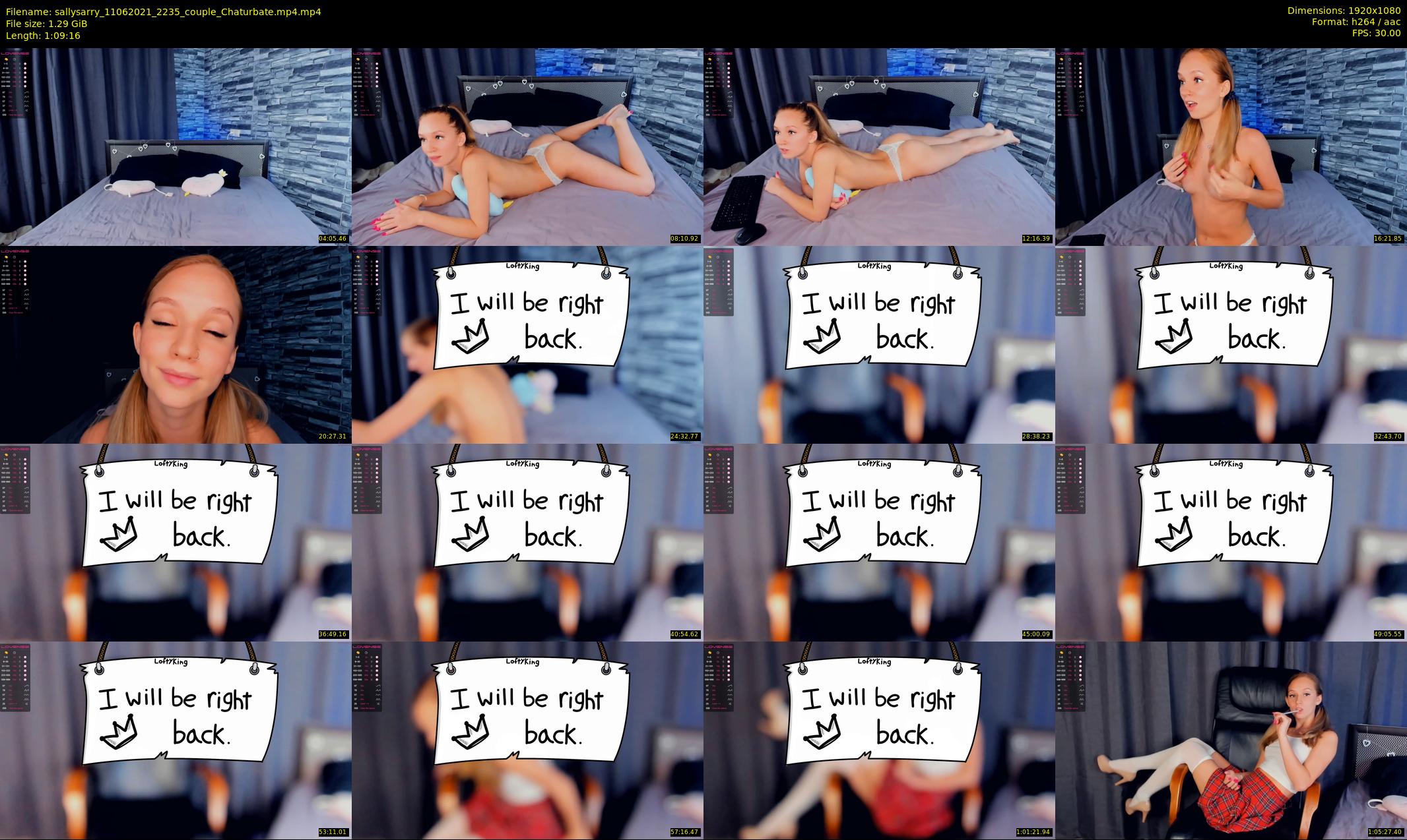 sallysarry — 70 minute Chaturbate couple cam show recording, 1080p, Jun 11, 2021